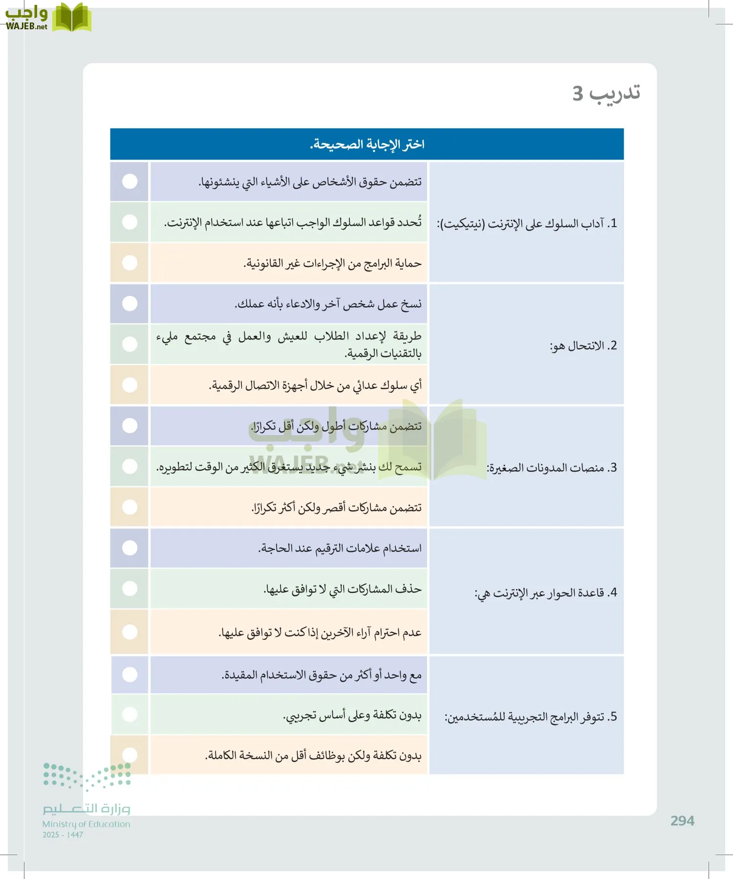 الحاسب وتقنية المعلومات page-294