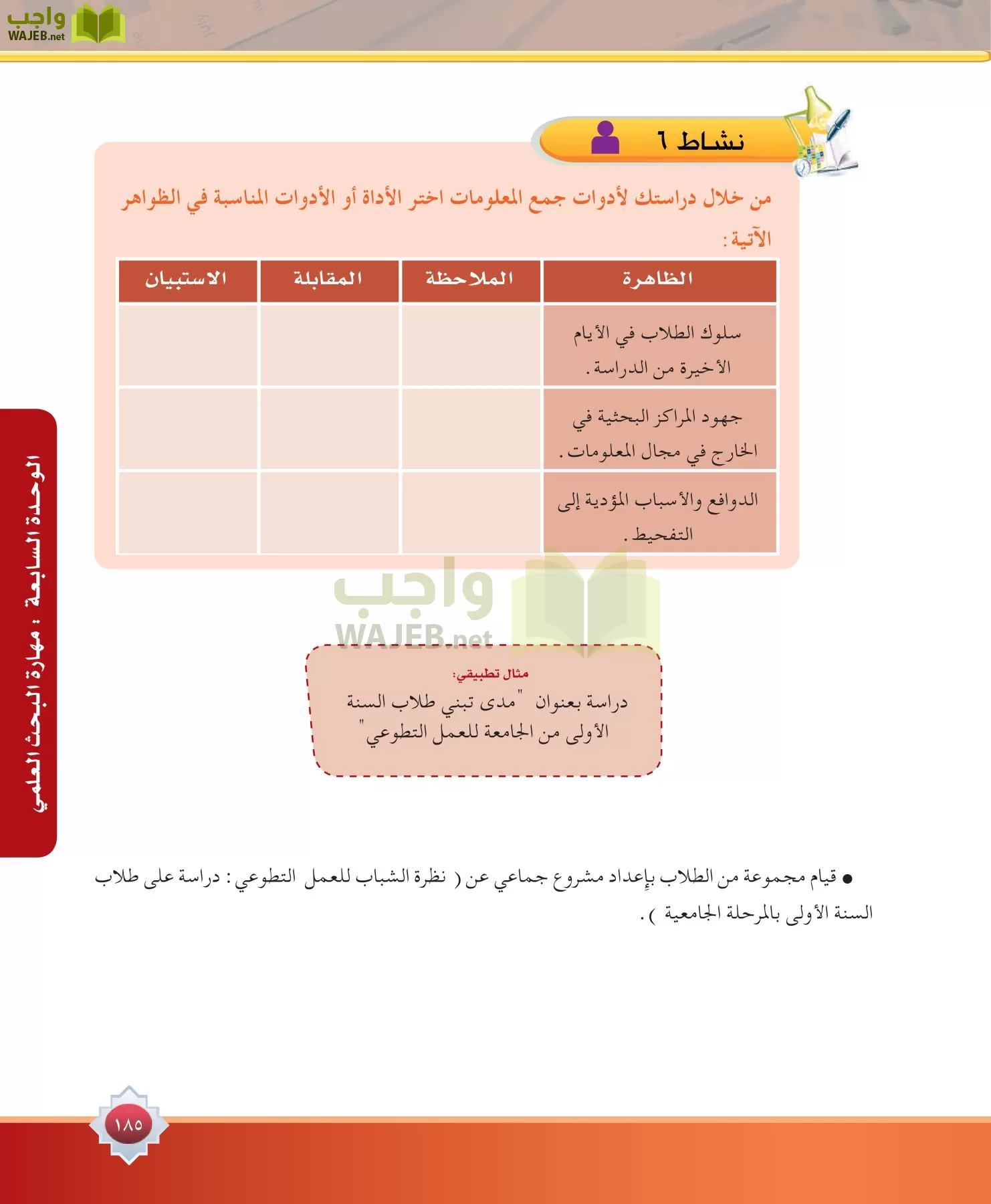 مهارات البحث مصادر التعلم مقررات page-185