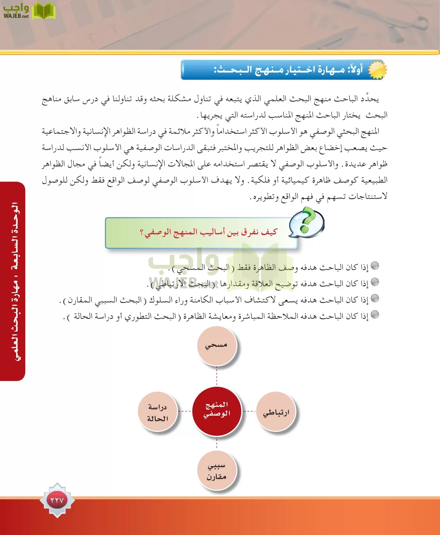 مهارات البحث مصادر التعلم مقررات page-227