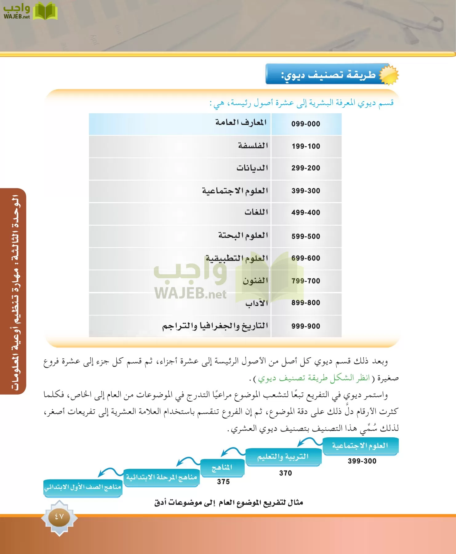 مهارات البحث مصادر التعلم مقررات page-47