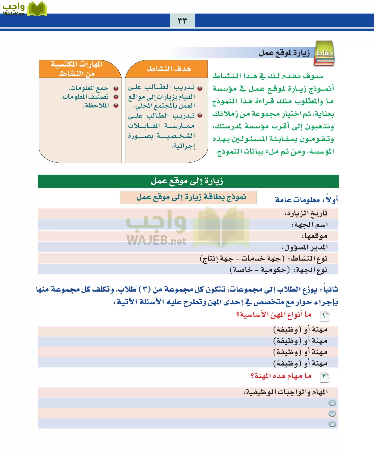 التربية المهنية مقررات page-33