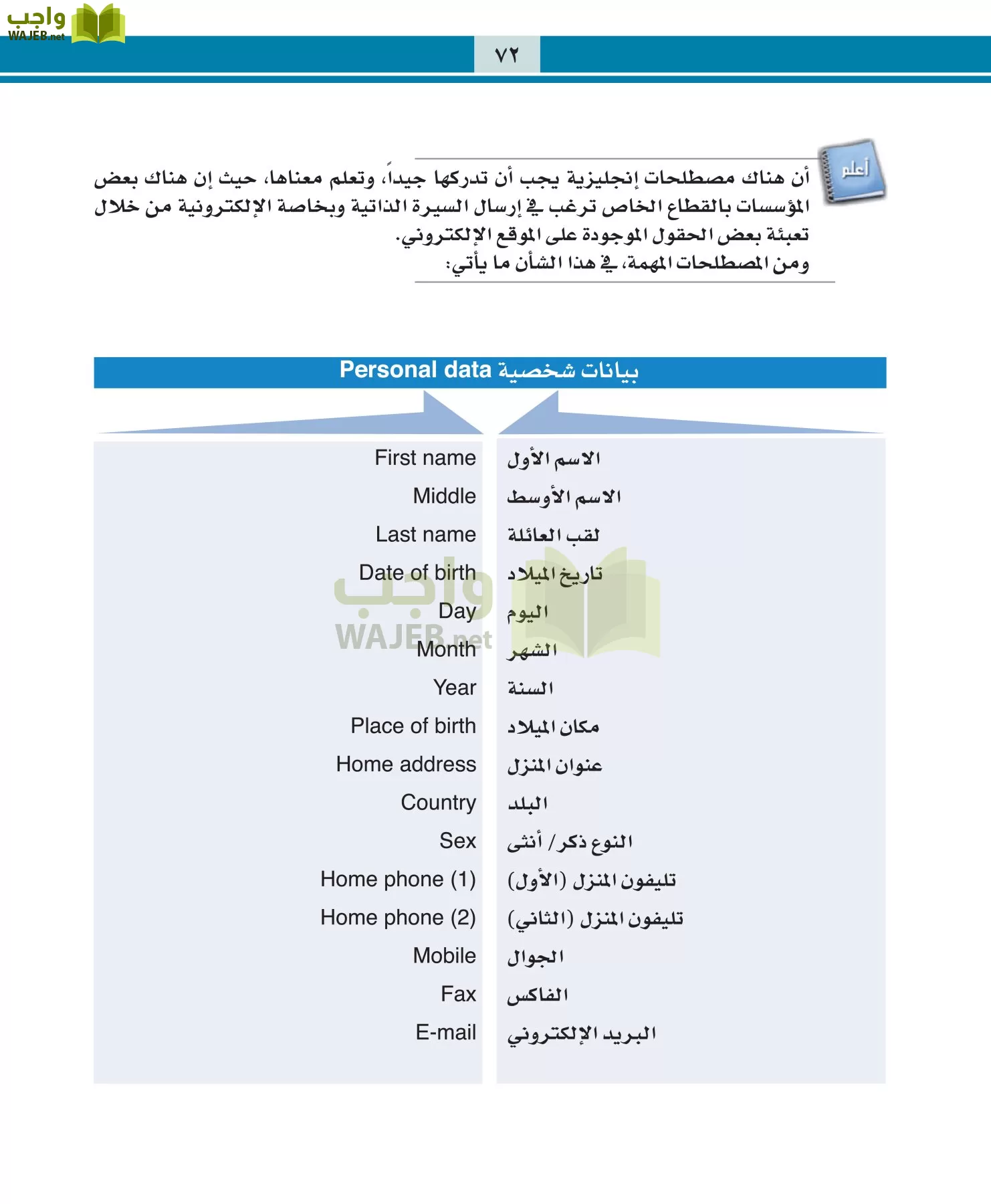 التربية المهنية مقررات page-72