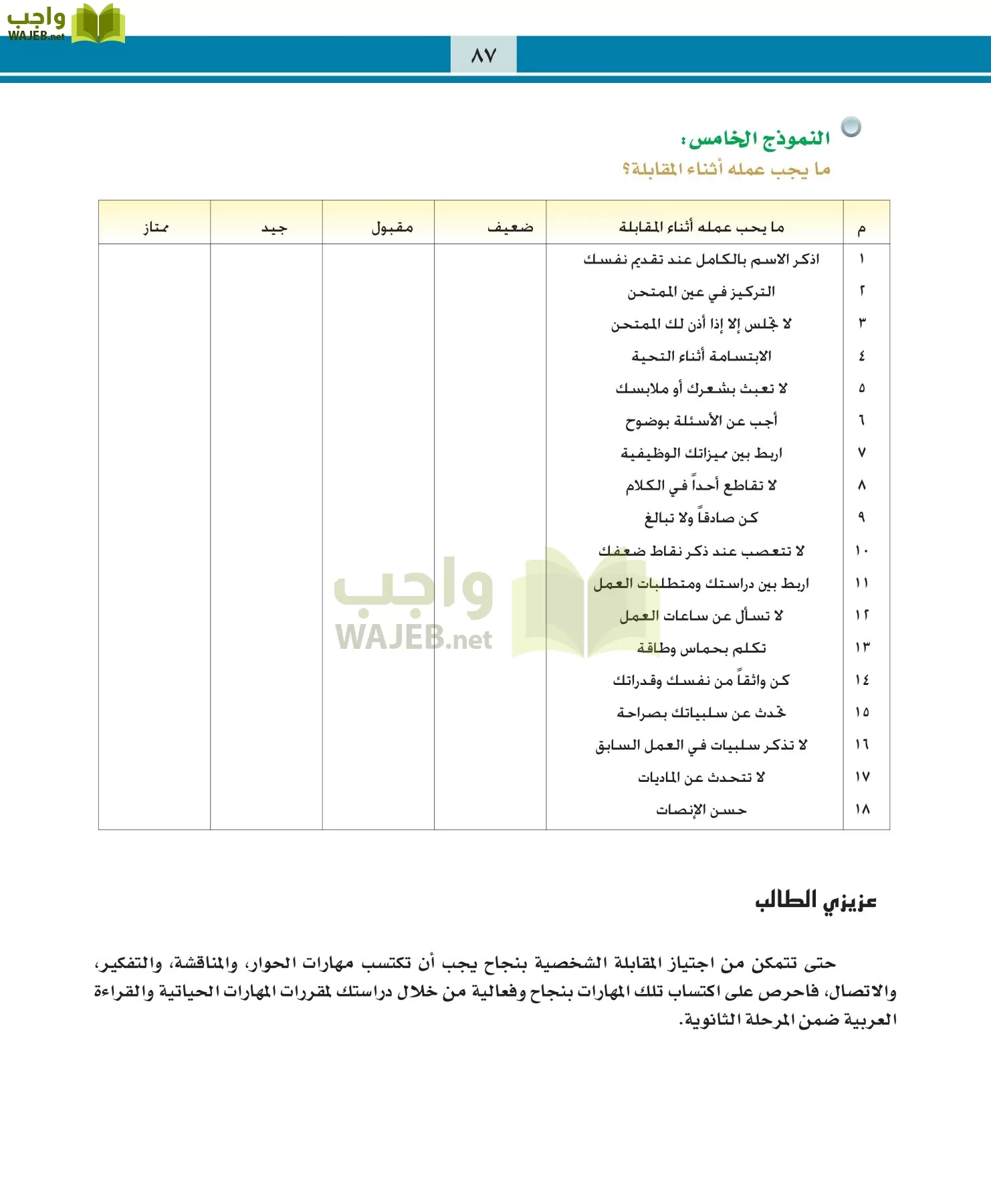 التربية المهنية مقررات page-87
