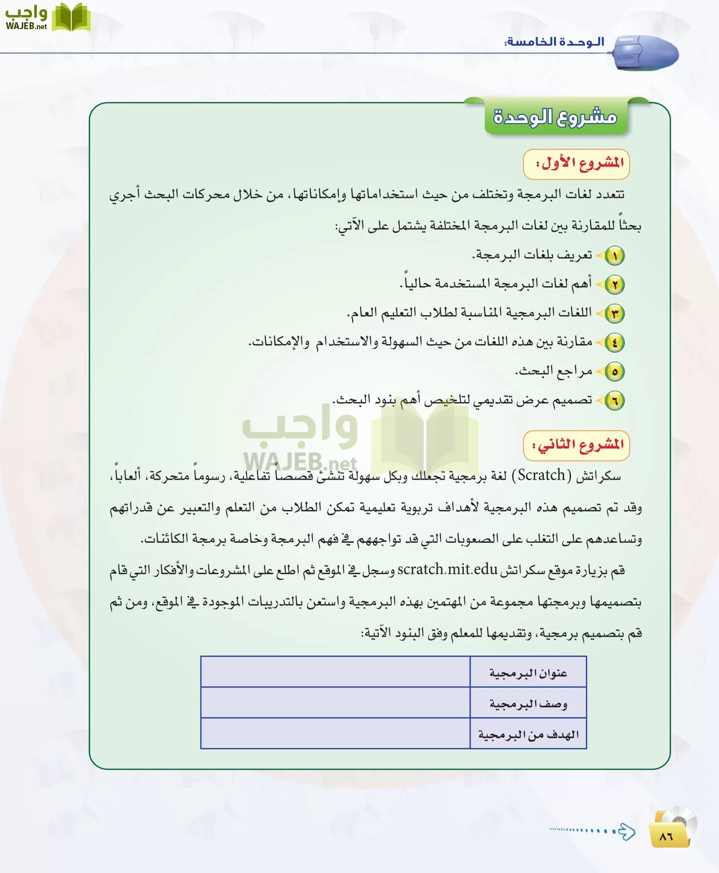 الحاسب وتقنية المعلومات 1 مقررات page-86