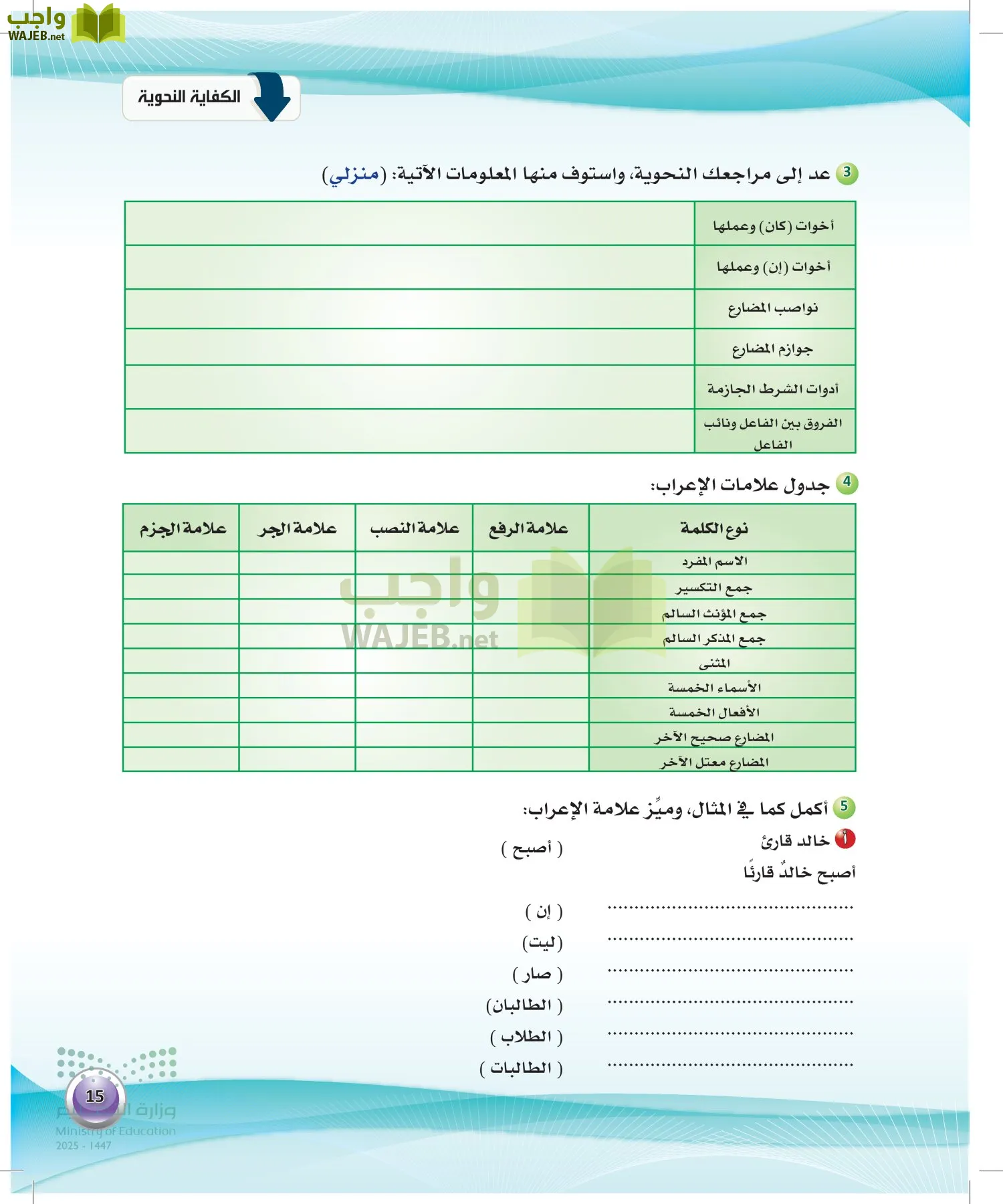 اللغة العربية 2 مقررات الكفايات اللغوية page-14