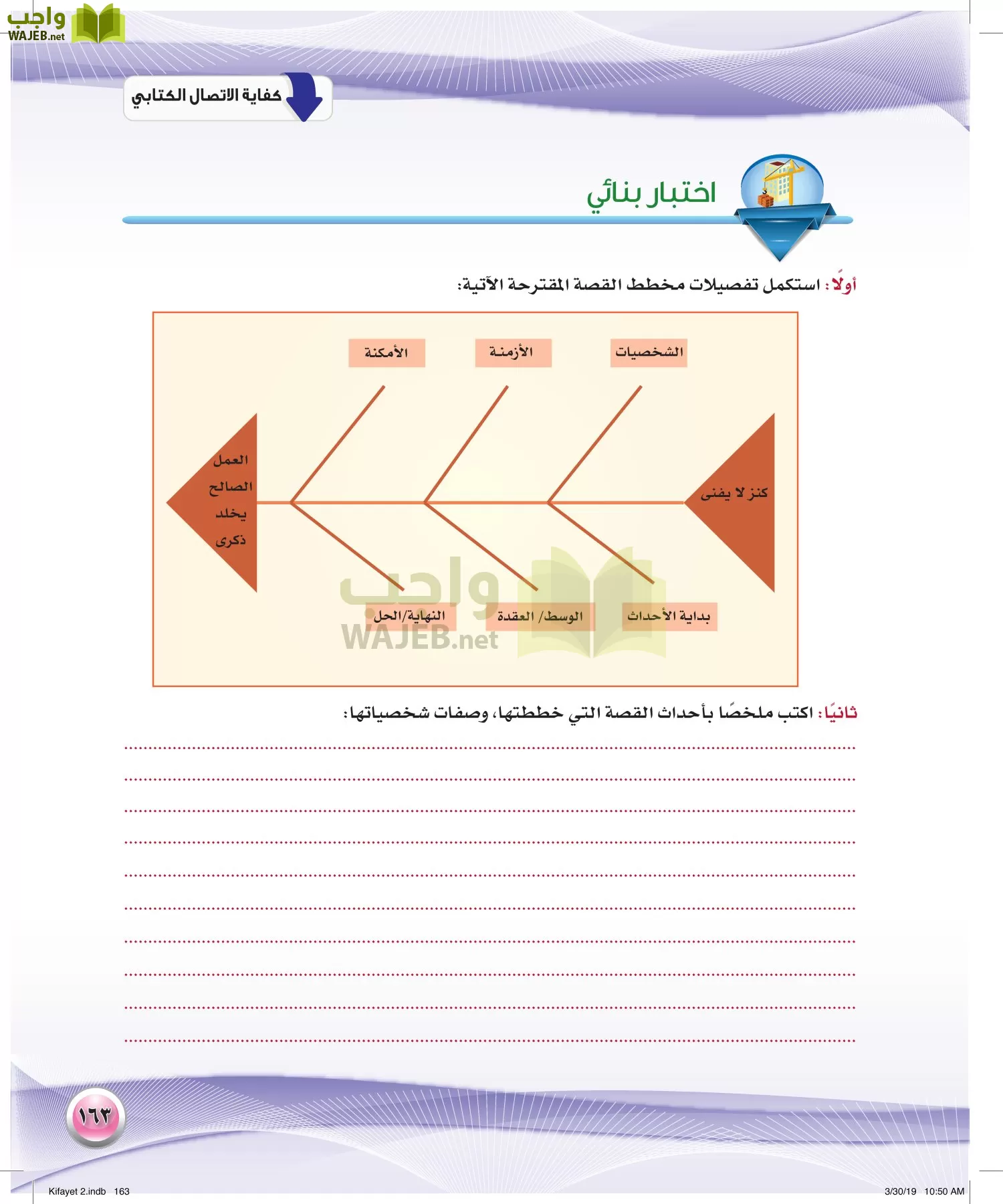 اللغة العربية 2 مقررات الكفايات اللغوية page-163