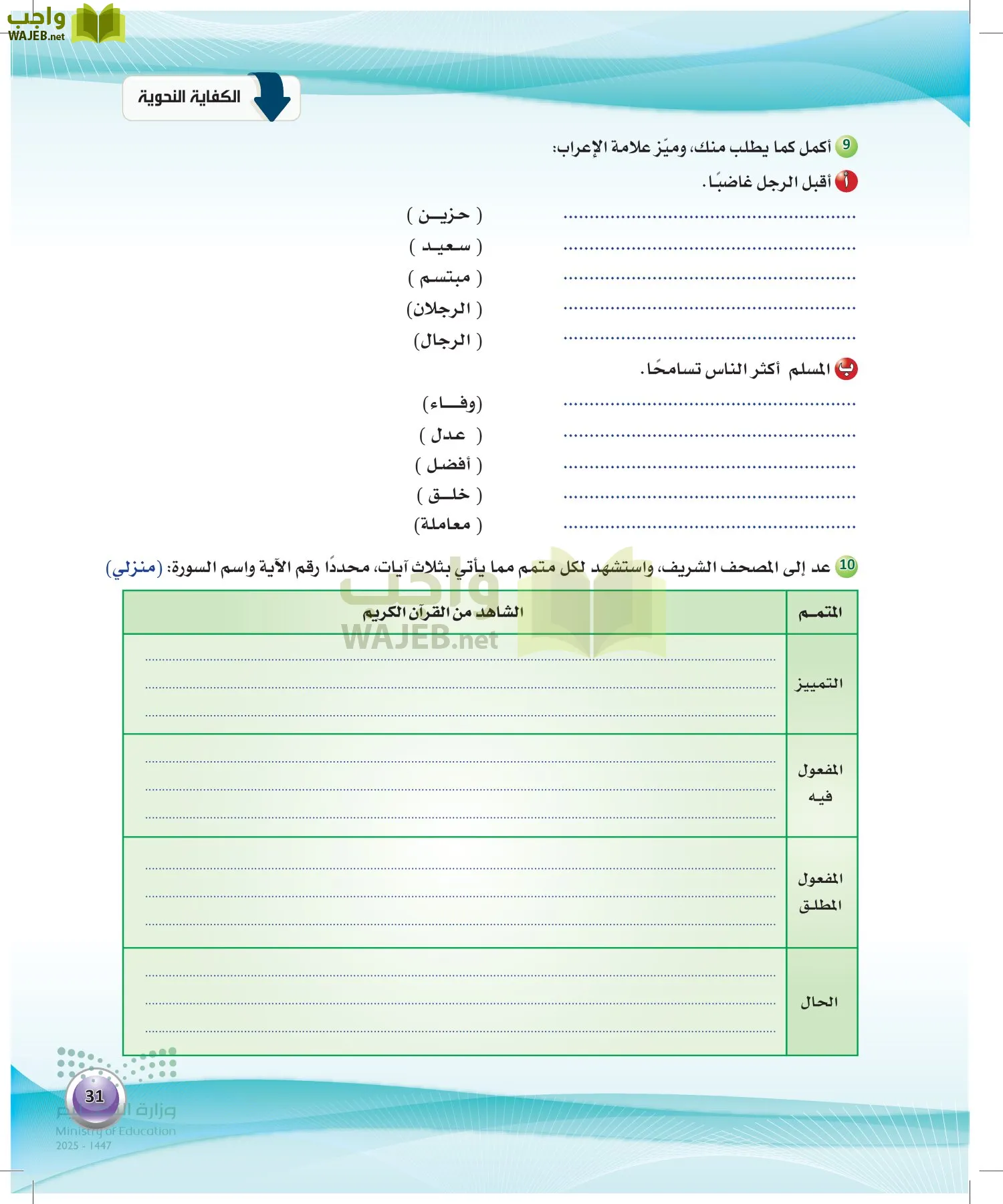 اللغة العربية 2 مقررات الكفايات اللغوية page-30