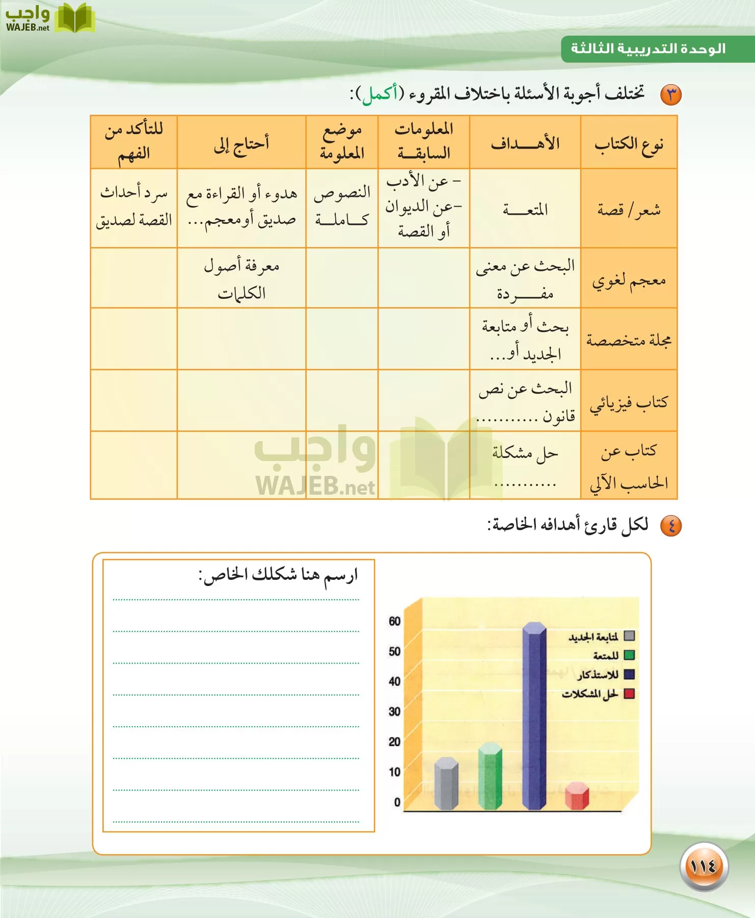 اللغة العربية 1 مقررات الكفايات اللغوية page-114