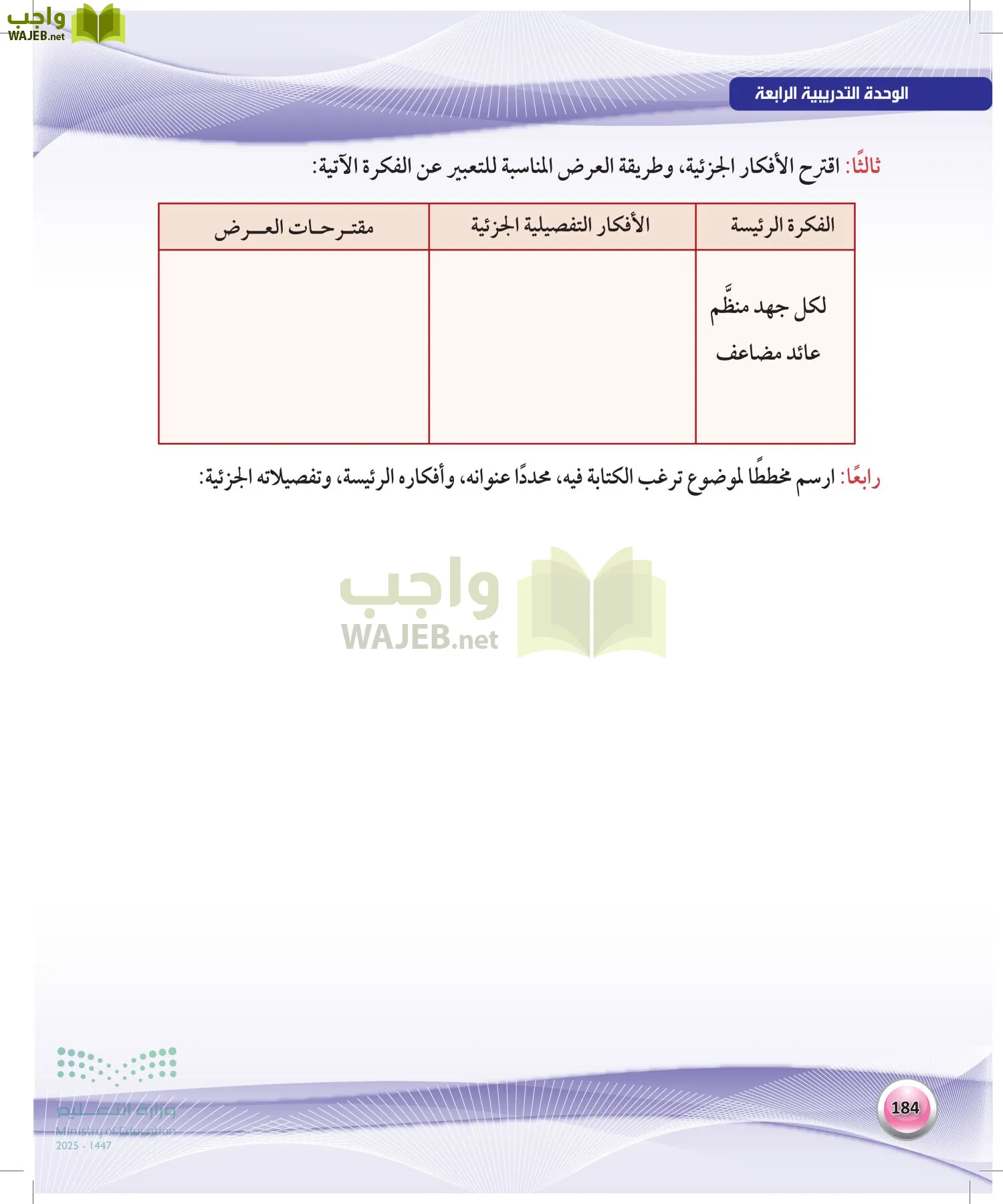 اللغة العربية 1 مقررات الكفايات اللغوية page-183