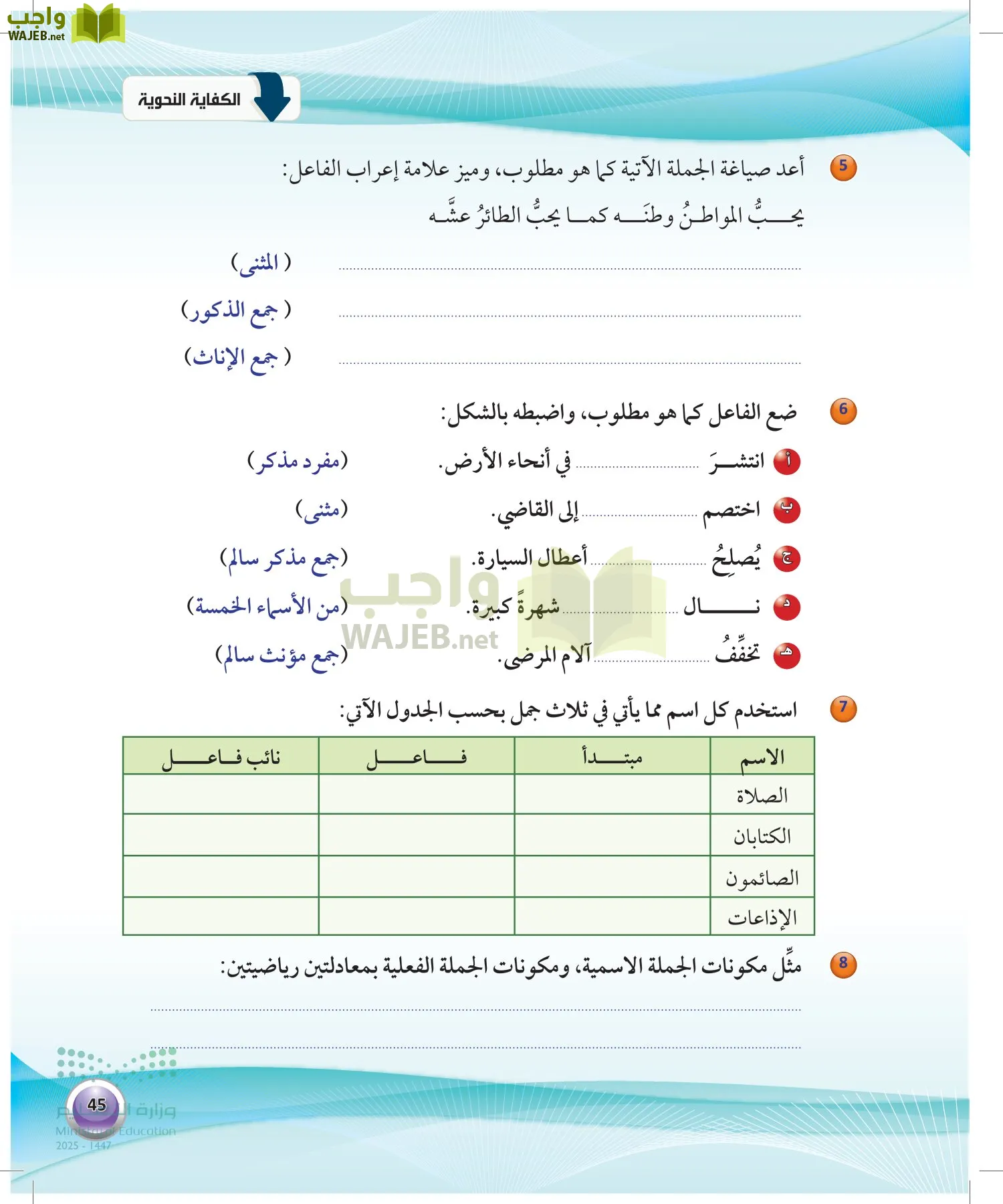 اللغة العربية 1 مقررات الكفايات اللغوية page-44