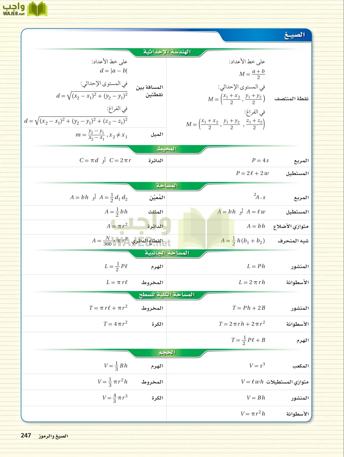 رياضيات 2 مقررات page-246