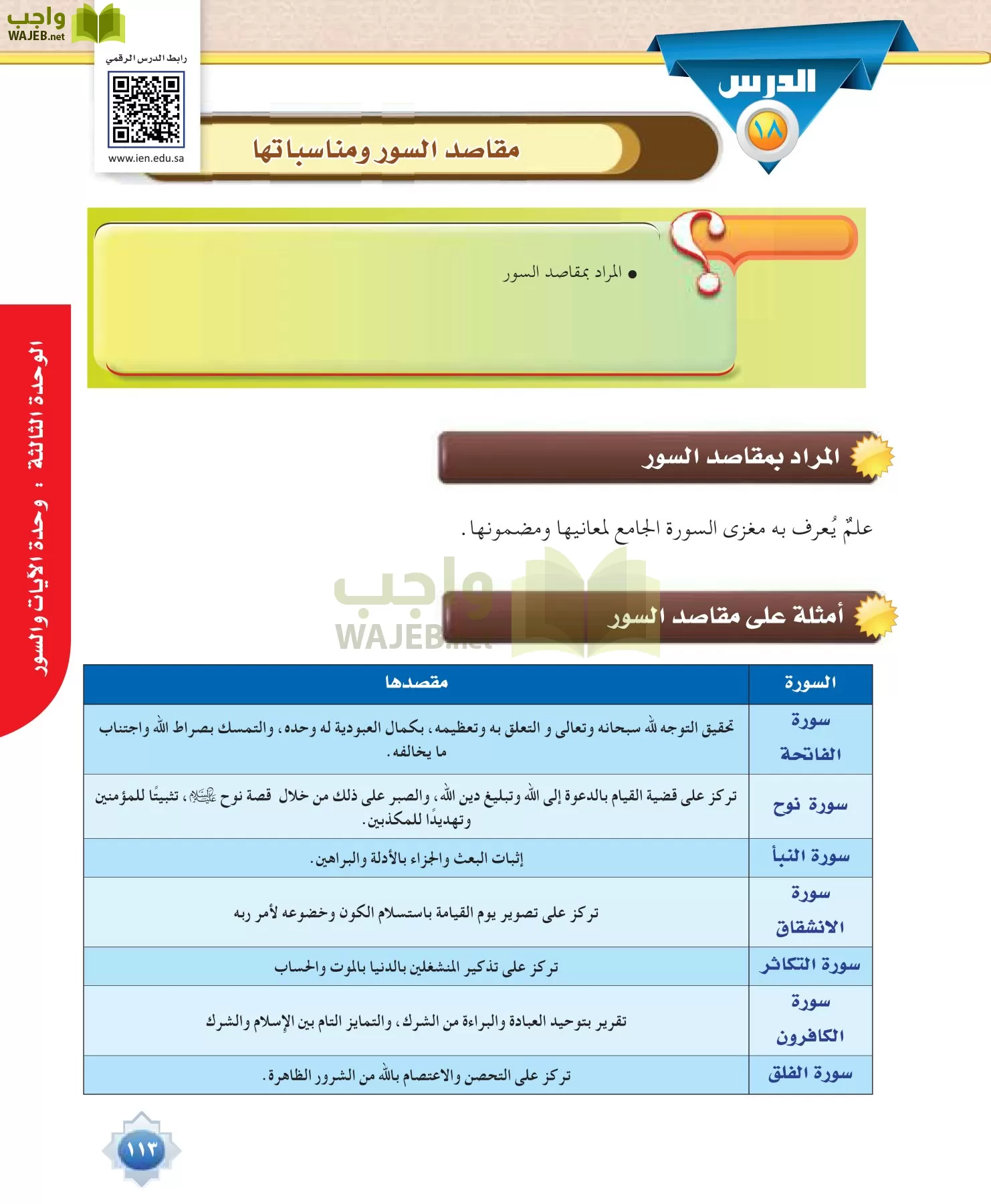 علوم القرآن 1 مقررات page-113