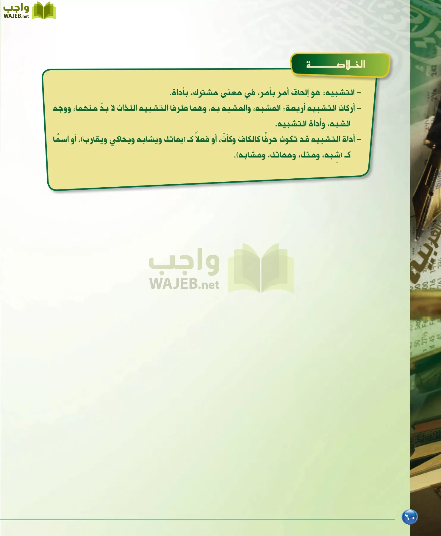 اللغة العربية 6 مقررات الدراسات البلاغية والنقدية page-60