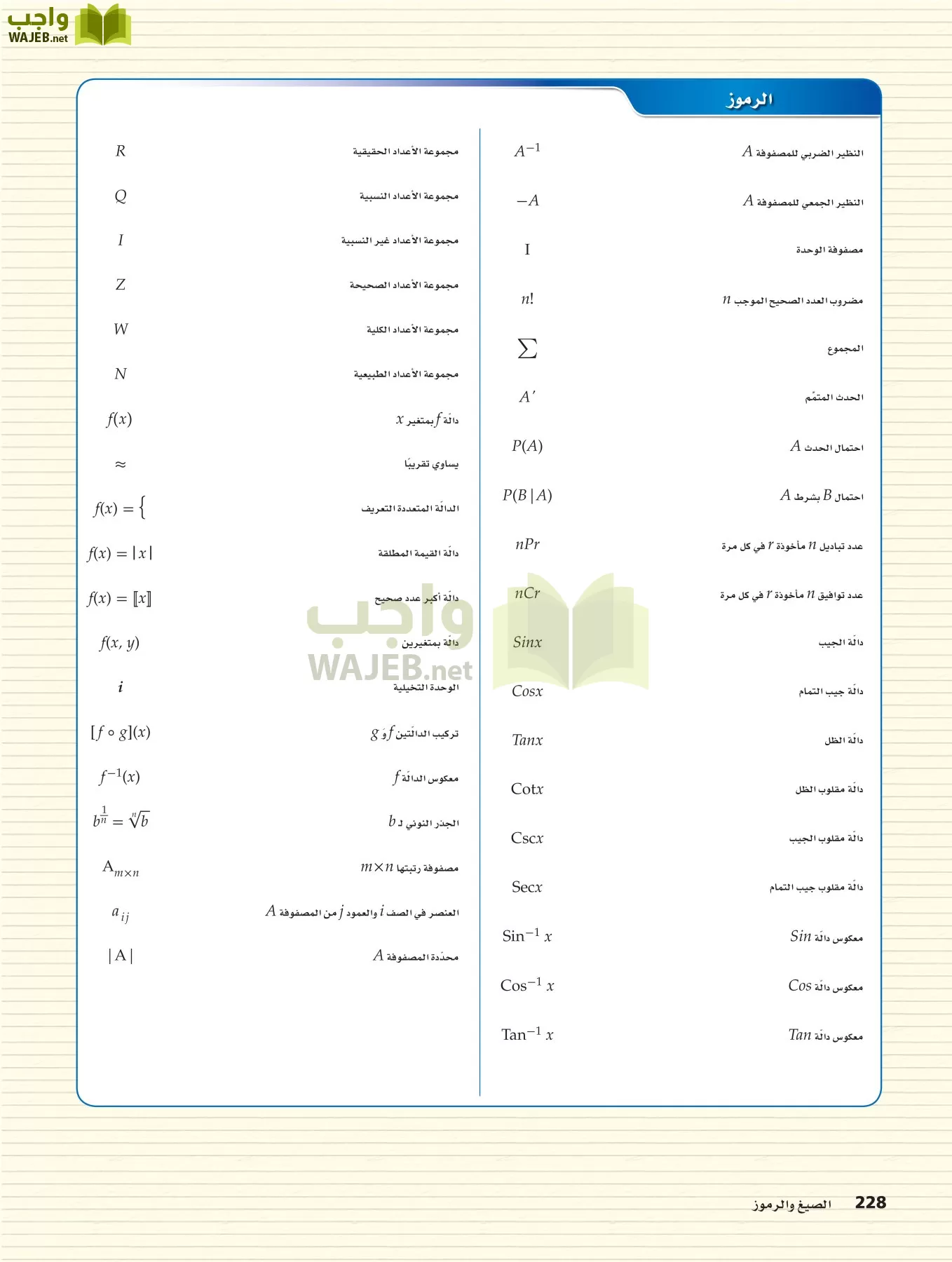 رياضيات 4 مقررات page-227
