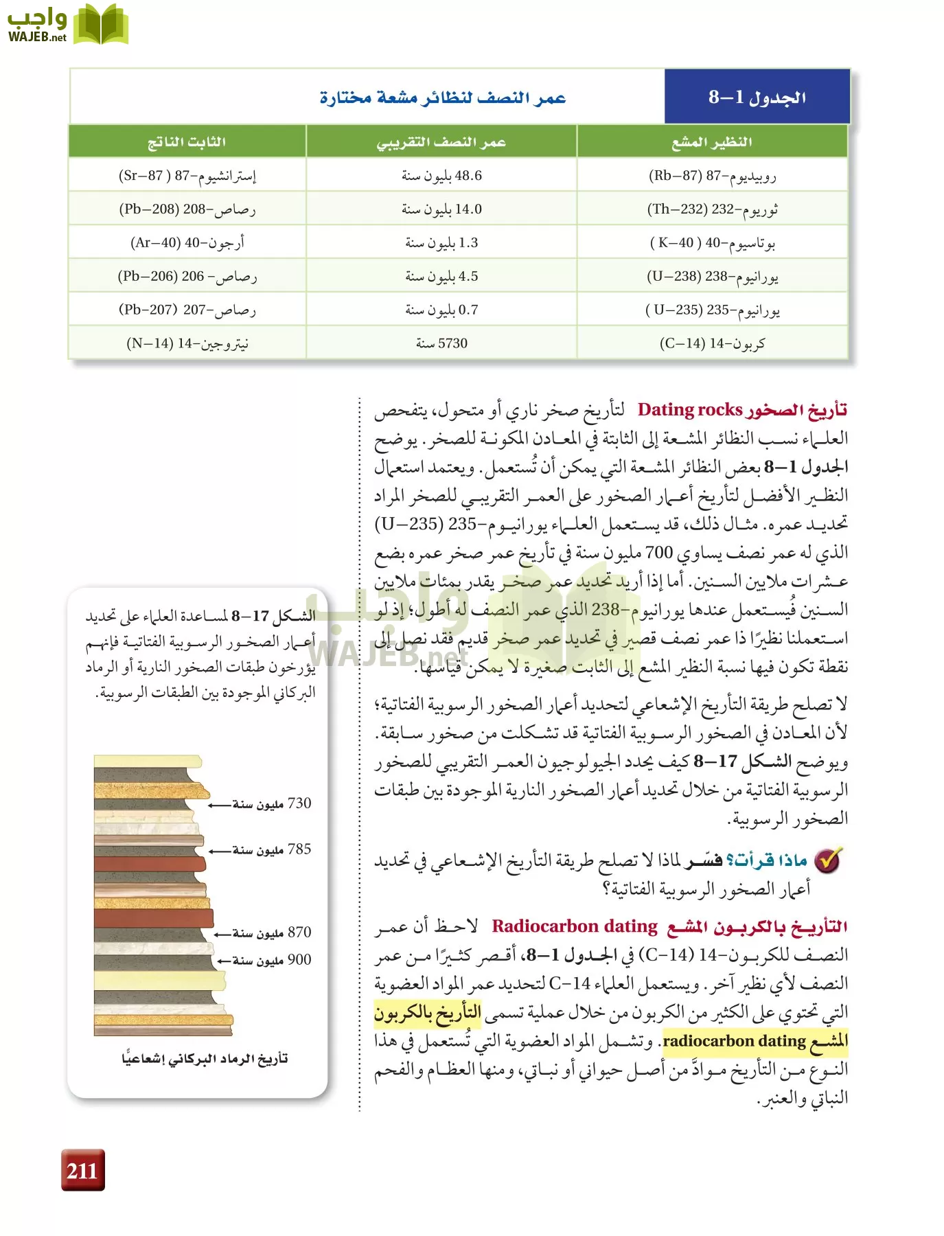 علم الأرض الجيولوجيا مقررات page-211
