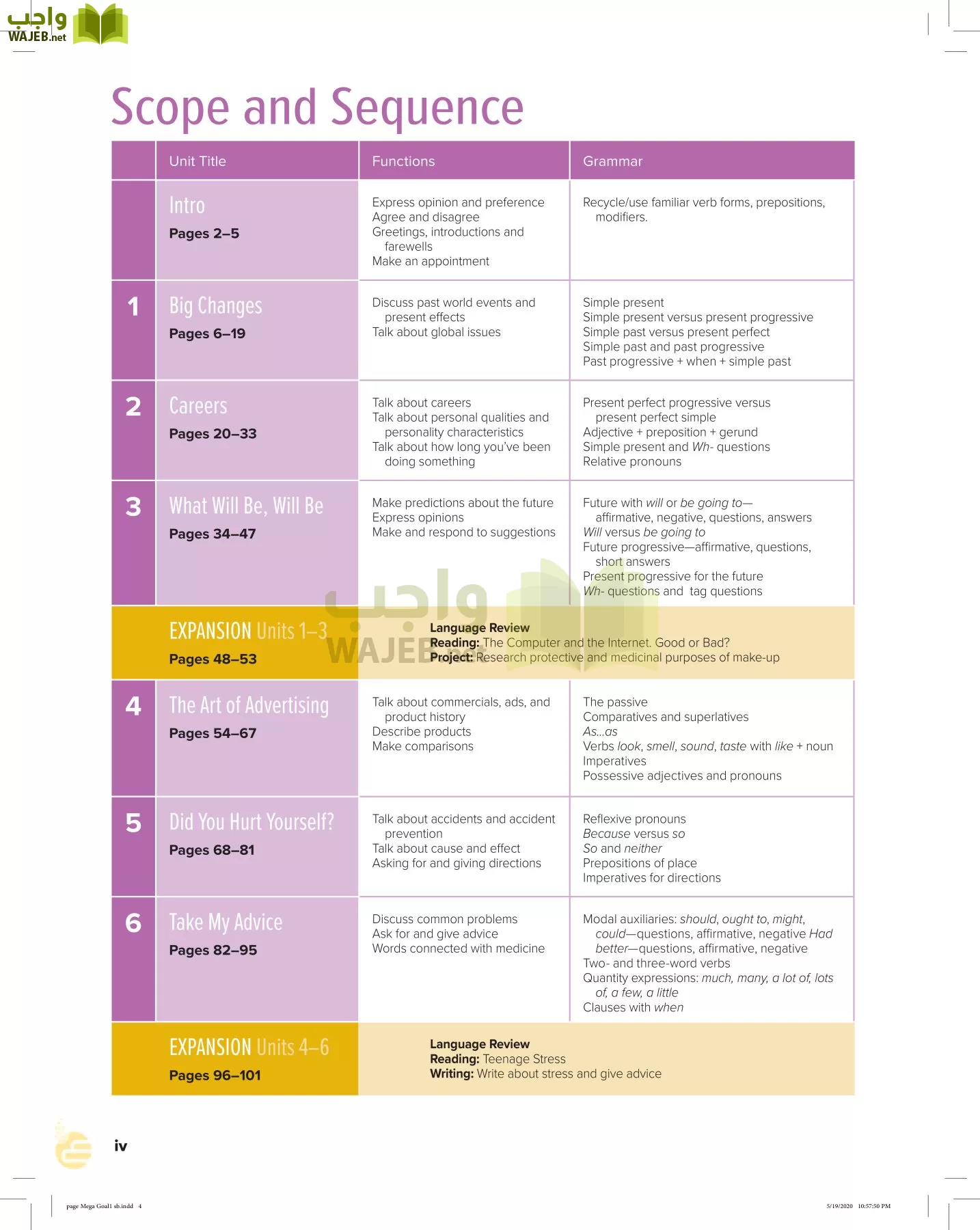 انجليزي 1 مقررات page-3