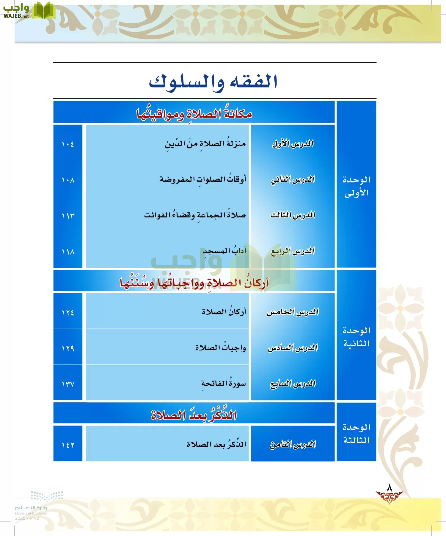 الدراسات الإسلامية (الحديث والسيرة-التوحيد-الفقه والسلوك) page-7