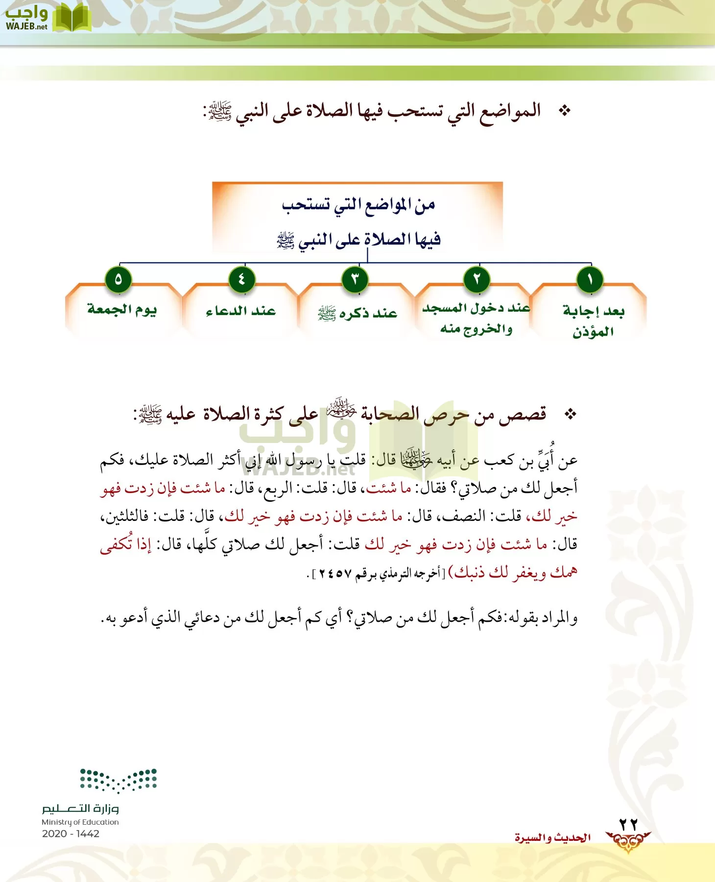 الدراسات الإسلامية (الحديث والسيرة-التوحيد-الفقه والسلوك) page-21