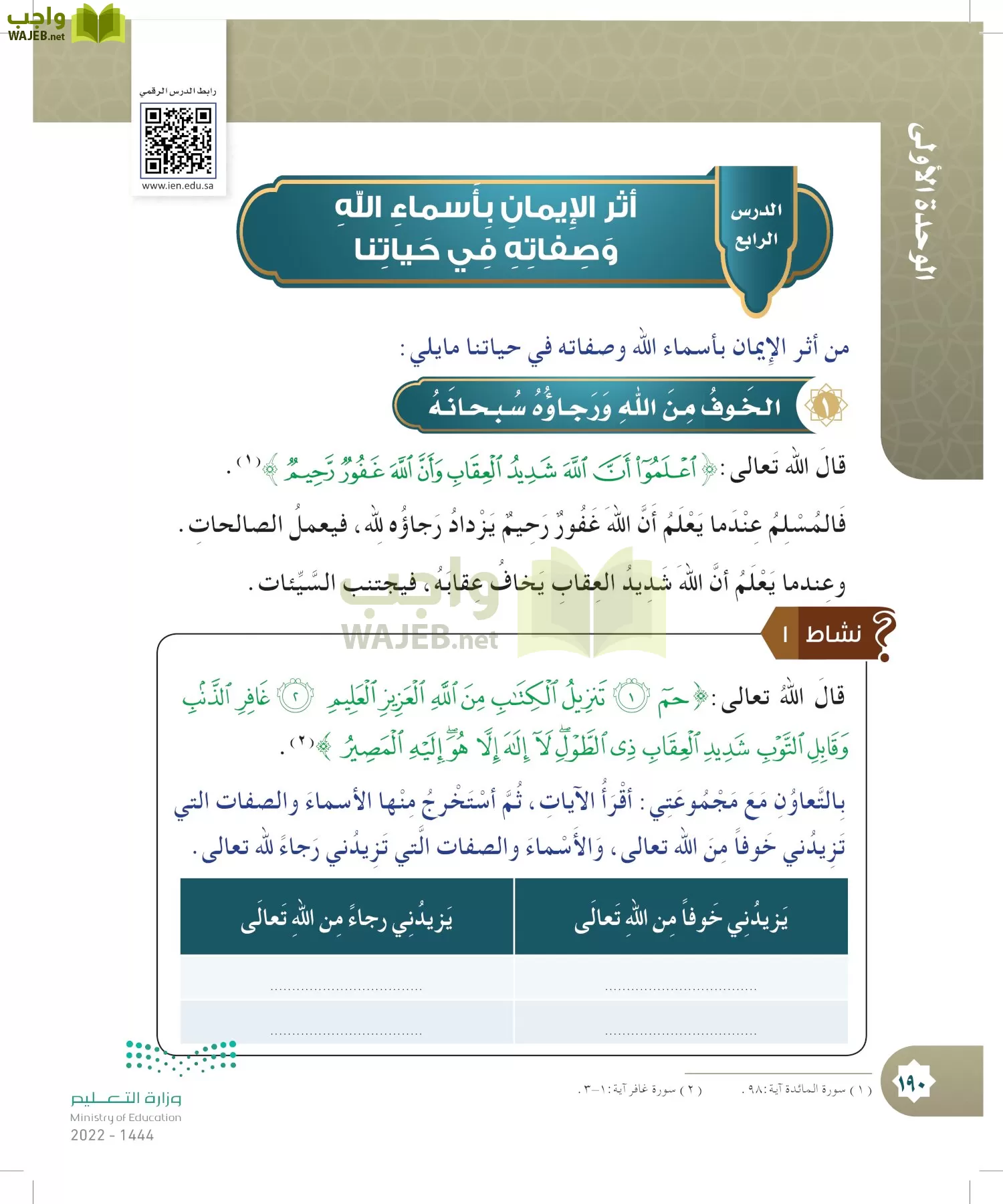 الدراسات الإسلامية (التوحيد- الحديث والسيرة - الفقه والسلوك) page-189