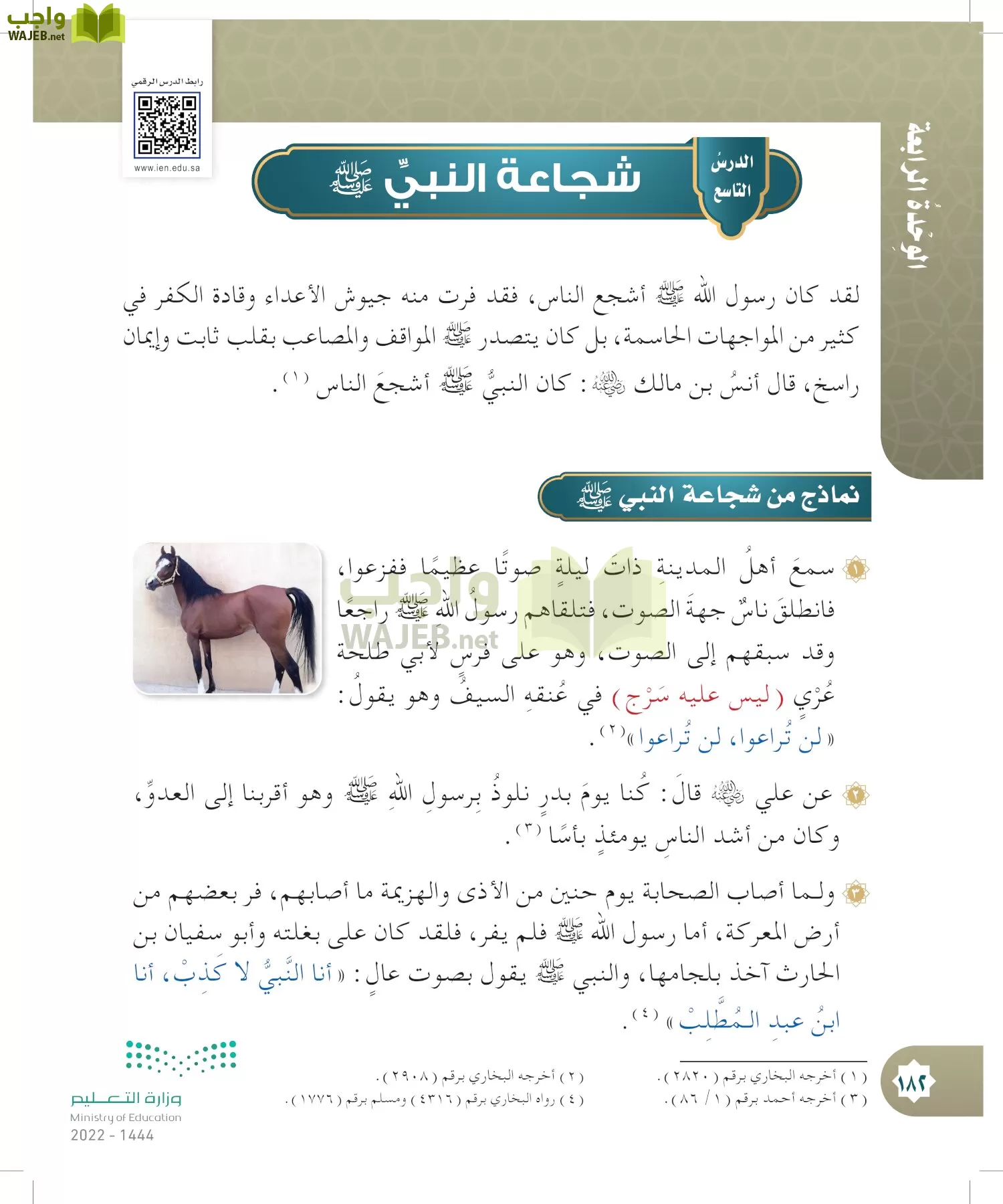 الدراسات الإسلامية (التوحيد- الحديث والسيرة - الفقه والسلوك) page-181