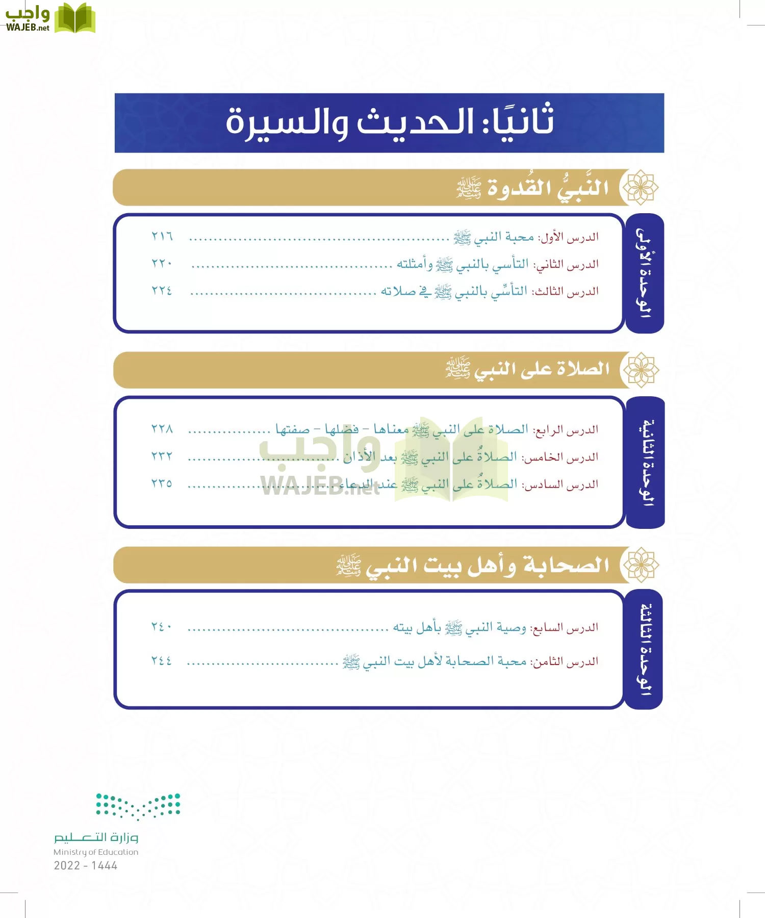 الدراسات الإسلامية (التوحيد- الحديث والسيرة - الفقه والسلوك) page-180