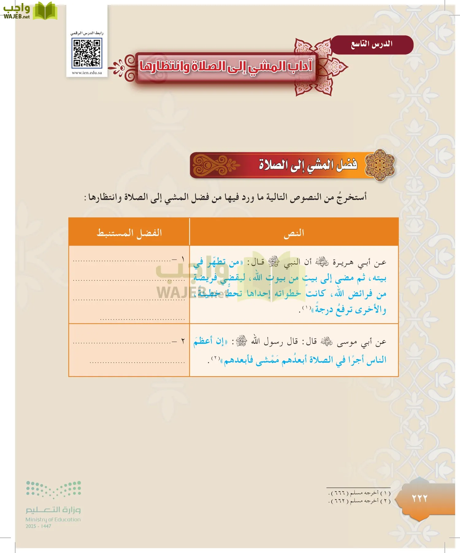 الدراسات الإسلامية (التوحيد-التفسير - الحديث -الفقه) page-221