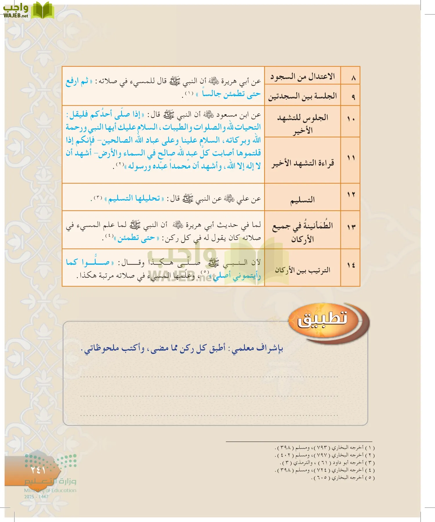 الدراسات الإسلامية (التوحيد-التفسير - الحديث -الفقه) page-240