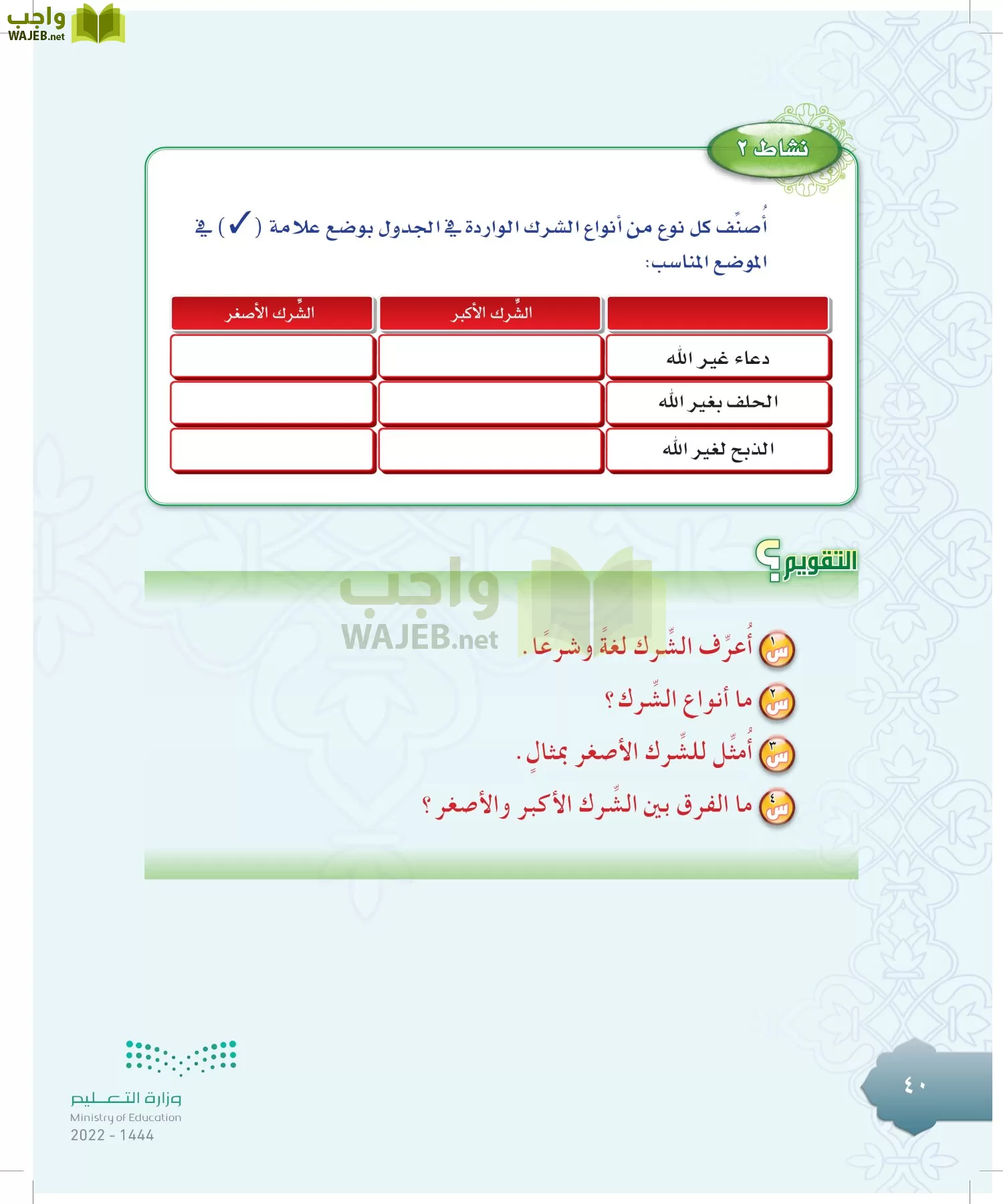 الدراسات الإسلامية (التوحيد-التفسير - الحديث -الفقه) page-39