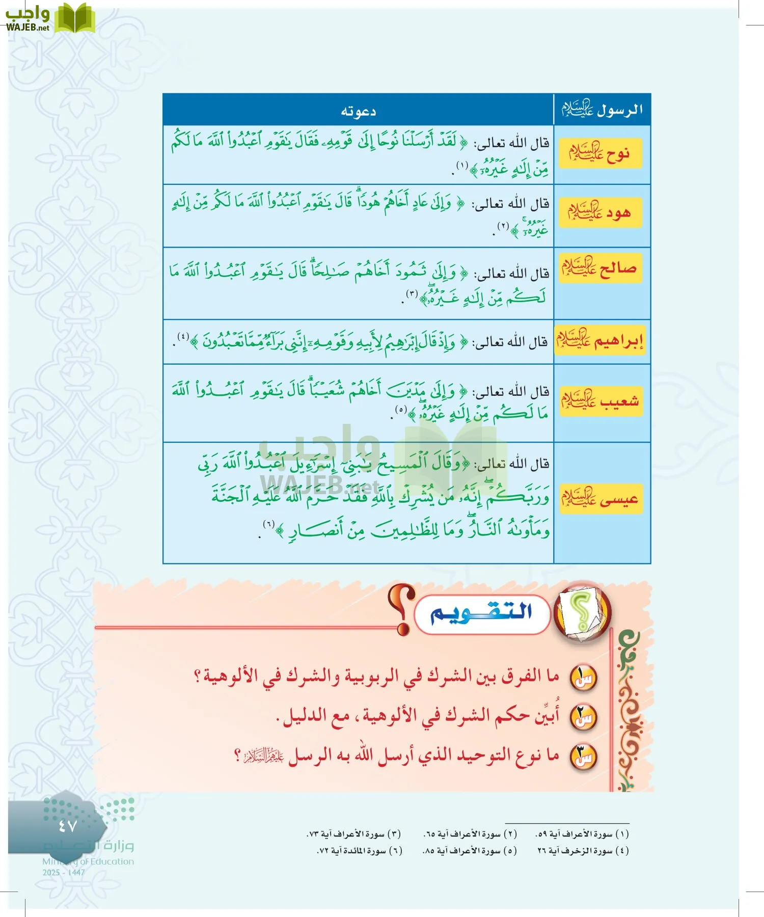 الدراسات الإسلامية (التوحيد-التفسير - الحديث -الفقه) page-46