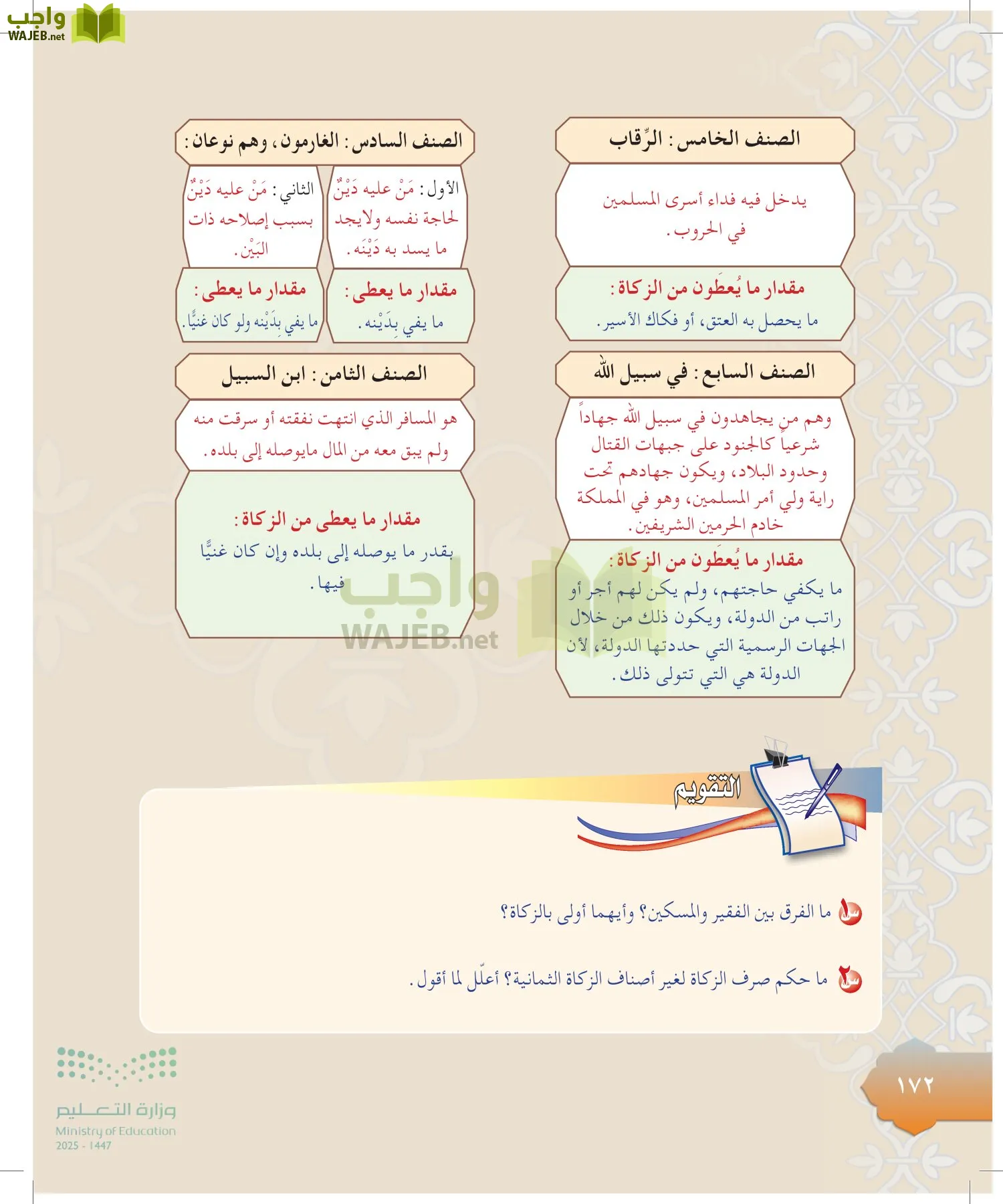 الدراسات الإسلامية (التوحيد-التفسير - الحديث -الفقه) page-171