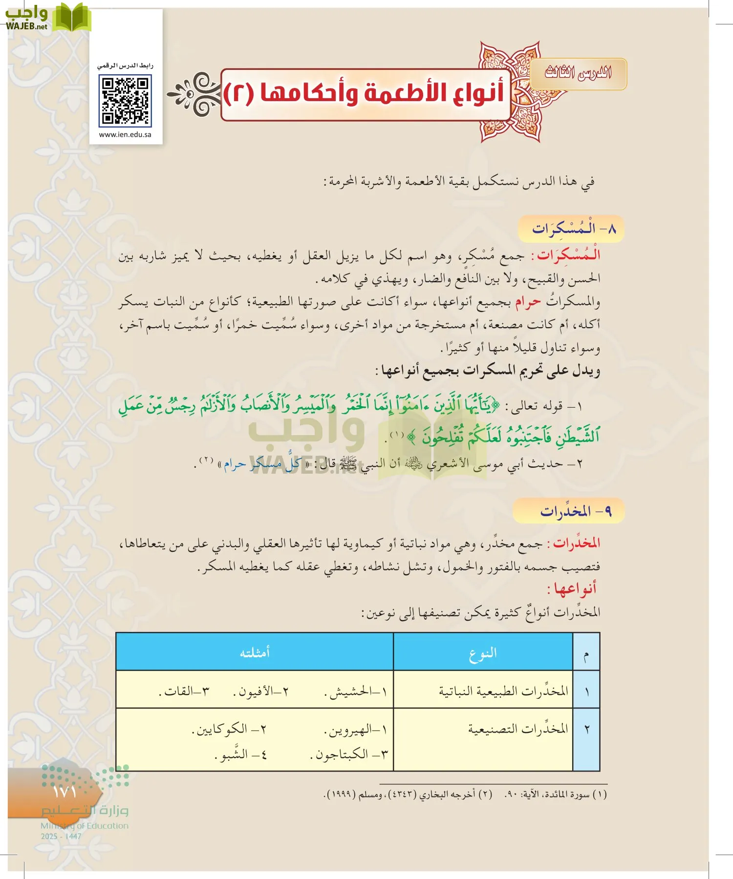 الدراسات الإسلامية (التوحيد-التفسير - الحديث -الفقه) page-170