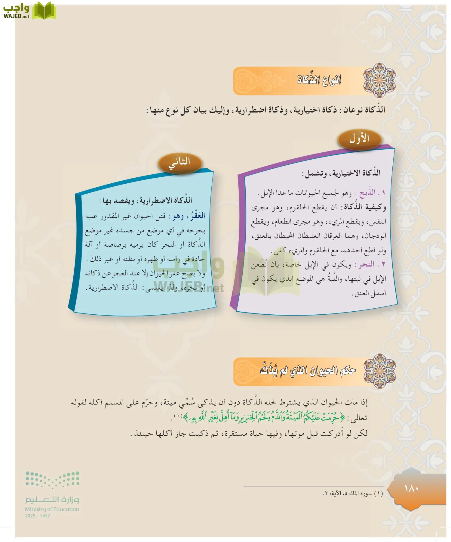 الدراسات الإسلامية (التوحيد-التفسير - الحديث -الفقه) page-179