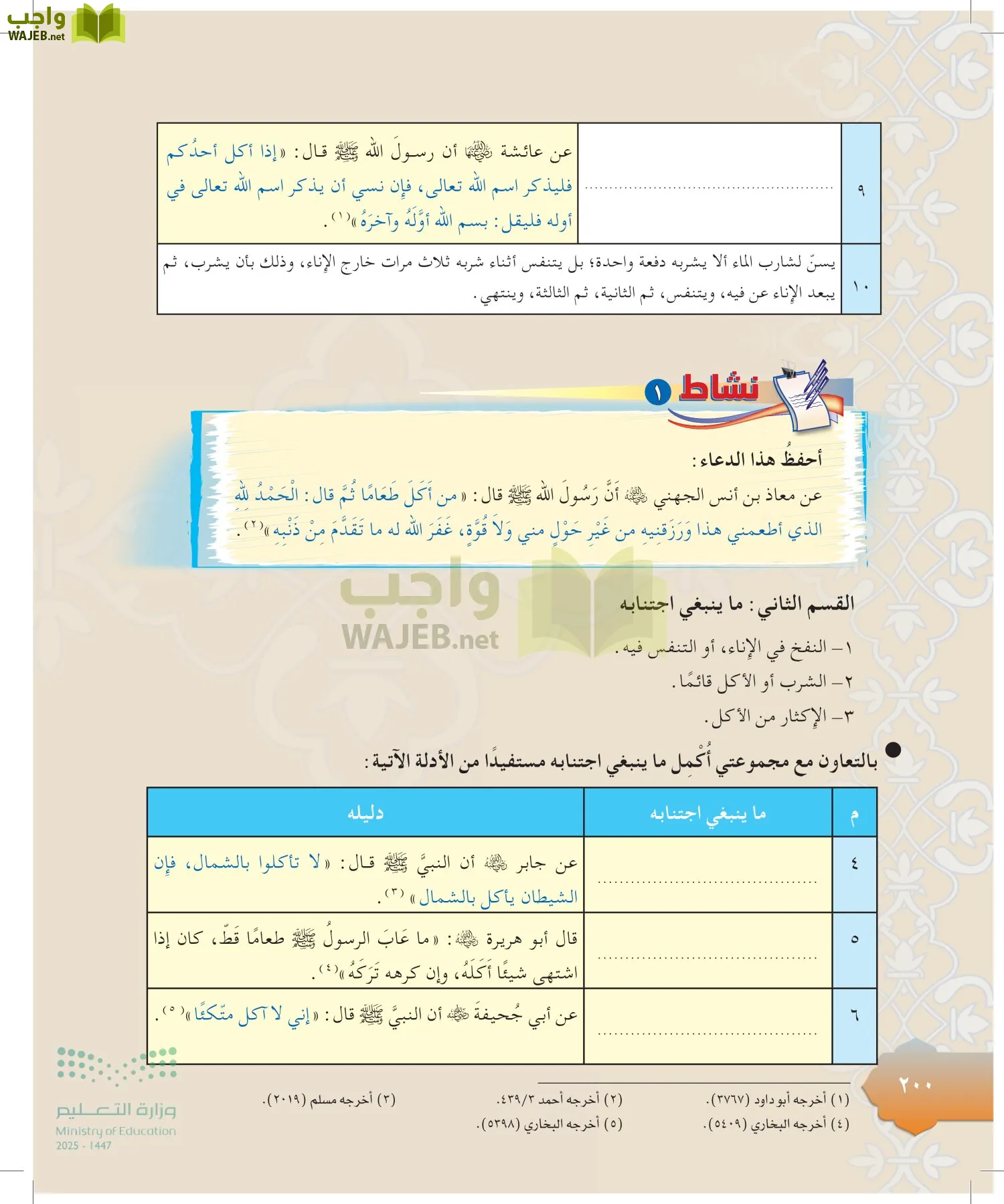 الدراسات الإسلامية (التوحيد-التفسير - الحديث -الفقه) page-199