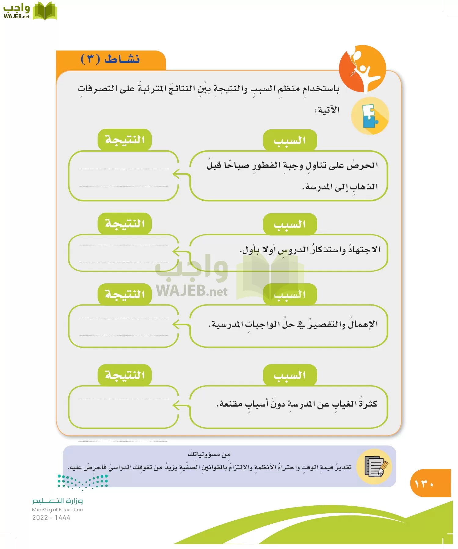 المهارات الحياتية والأسرية page-130