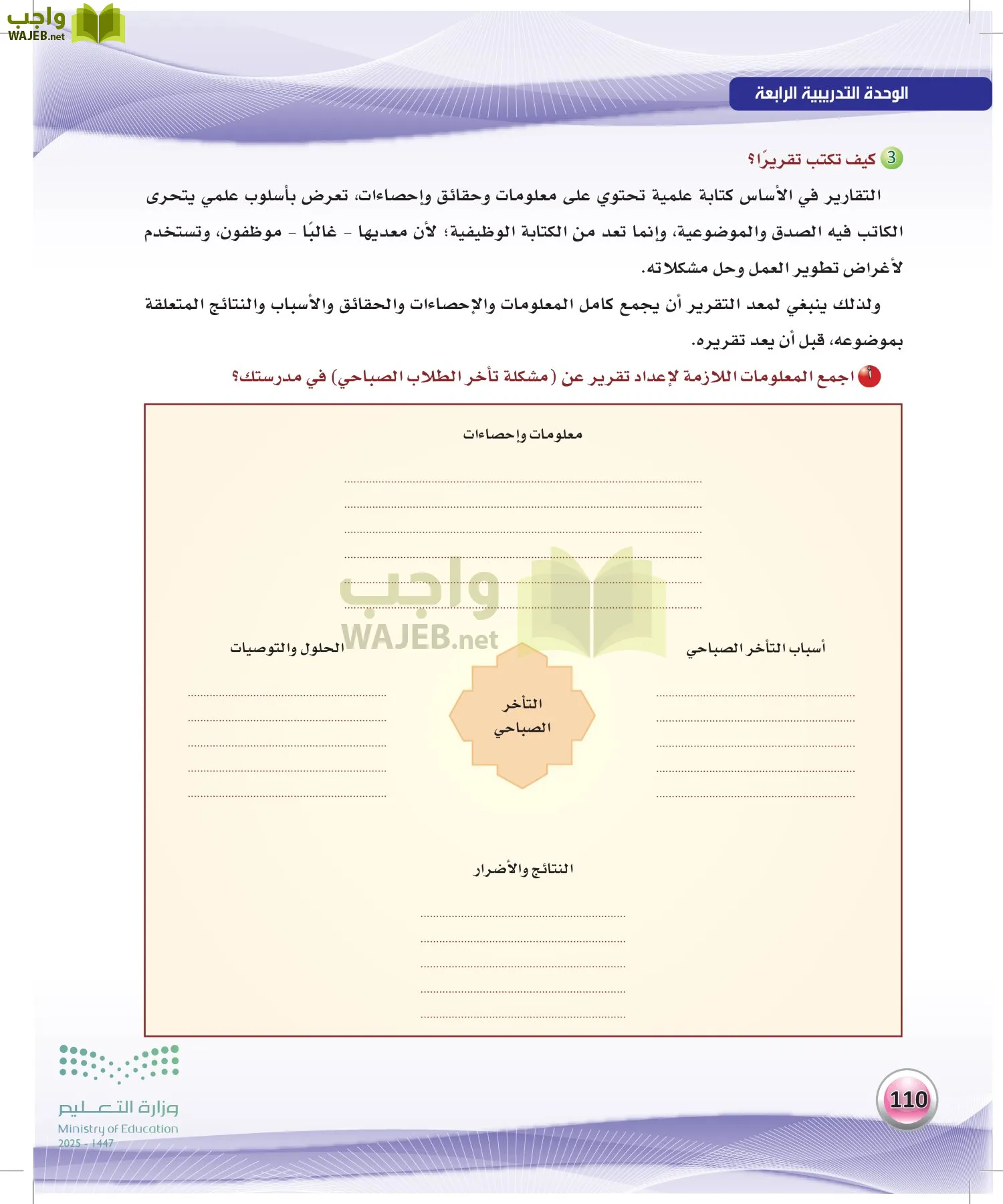 اللغة العربية الكفايات اللغوية2-2 الفصل الثاني page-109