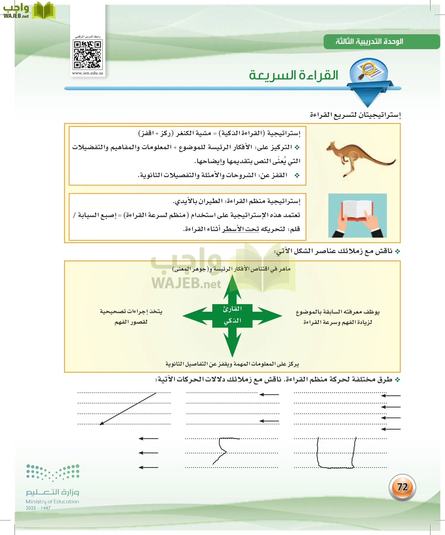 اللغة العربية الكفايات اللغوية2-2 الفصل الثاني page-71