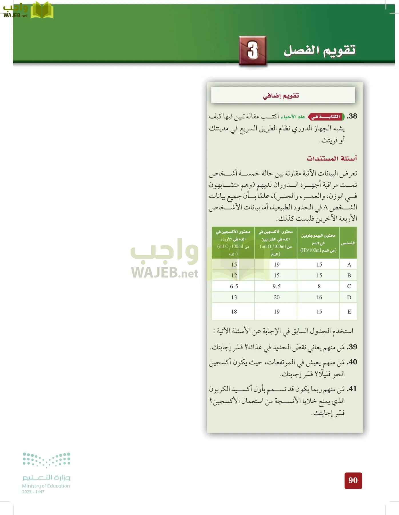 الأحياء 2-2 الفصل الثاني page-89