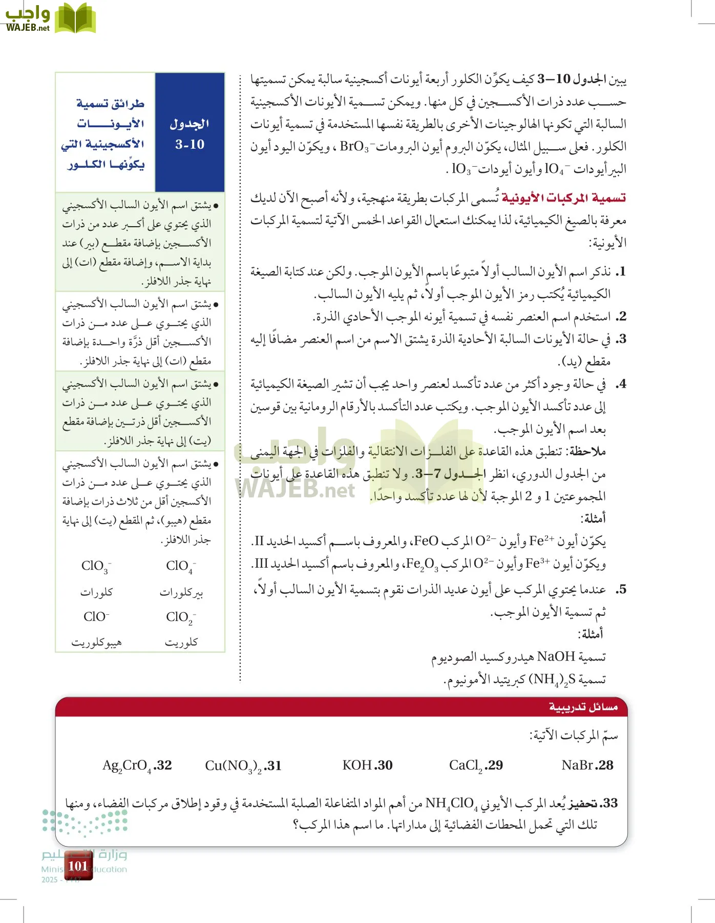 الكيمياء1-2 الفصل الأول page-100