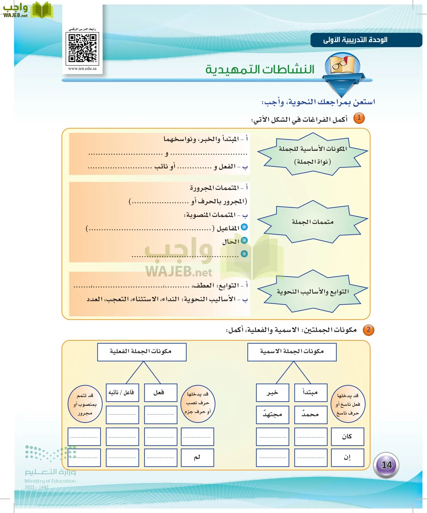 اللغة العربيةالكفايات اللغوية 2- الجزء... page-13