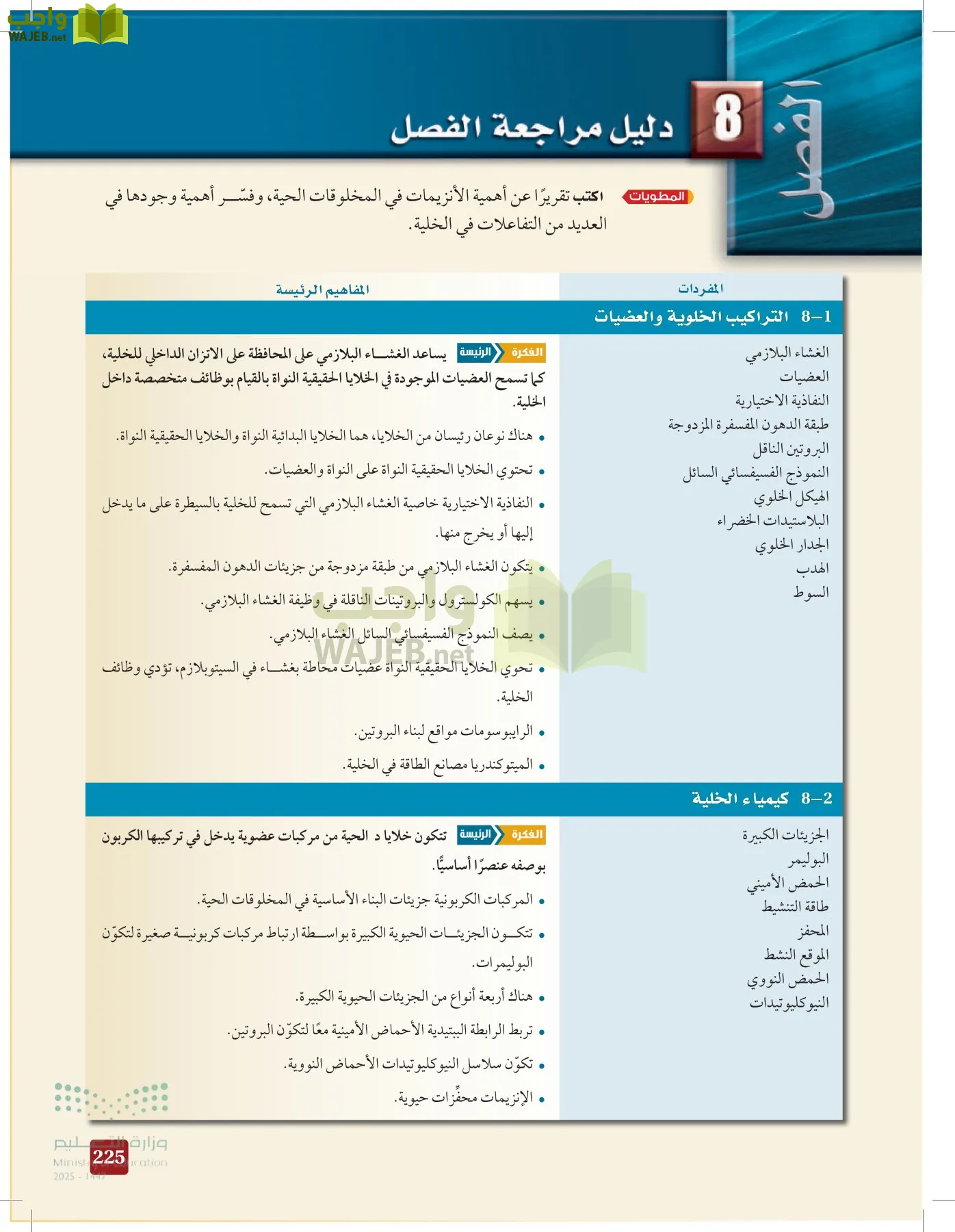 الأحياء 1-2 الفصل الأول page-224