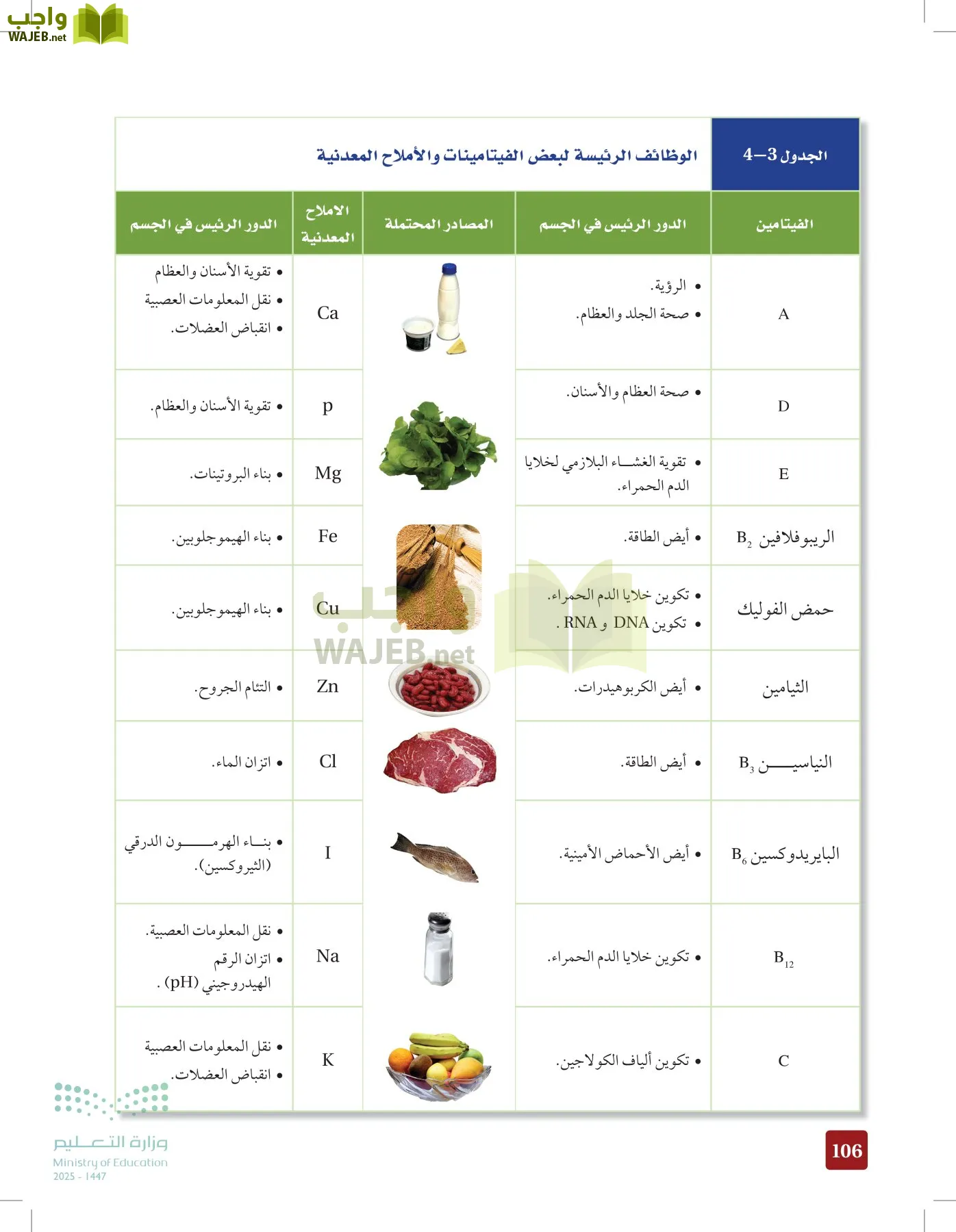 الأحياء 2-2  الفصل الثاني page-105