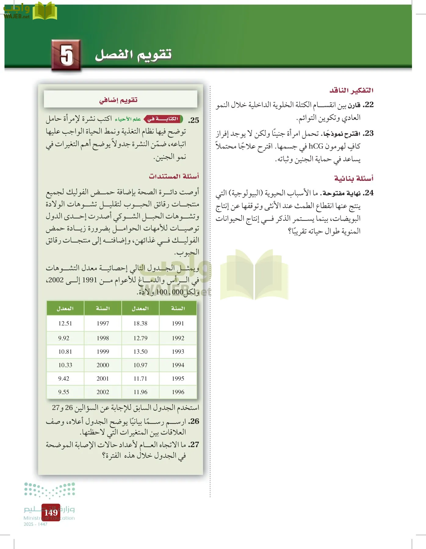الأحياء 2-2  الفصل الثاني page-148