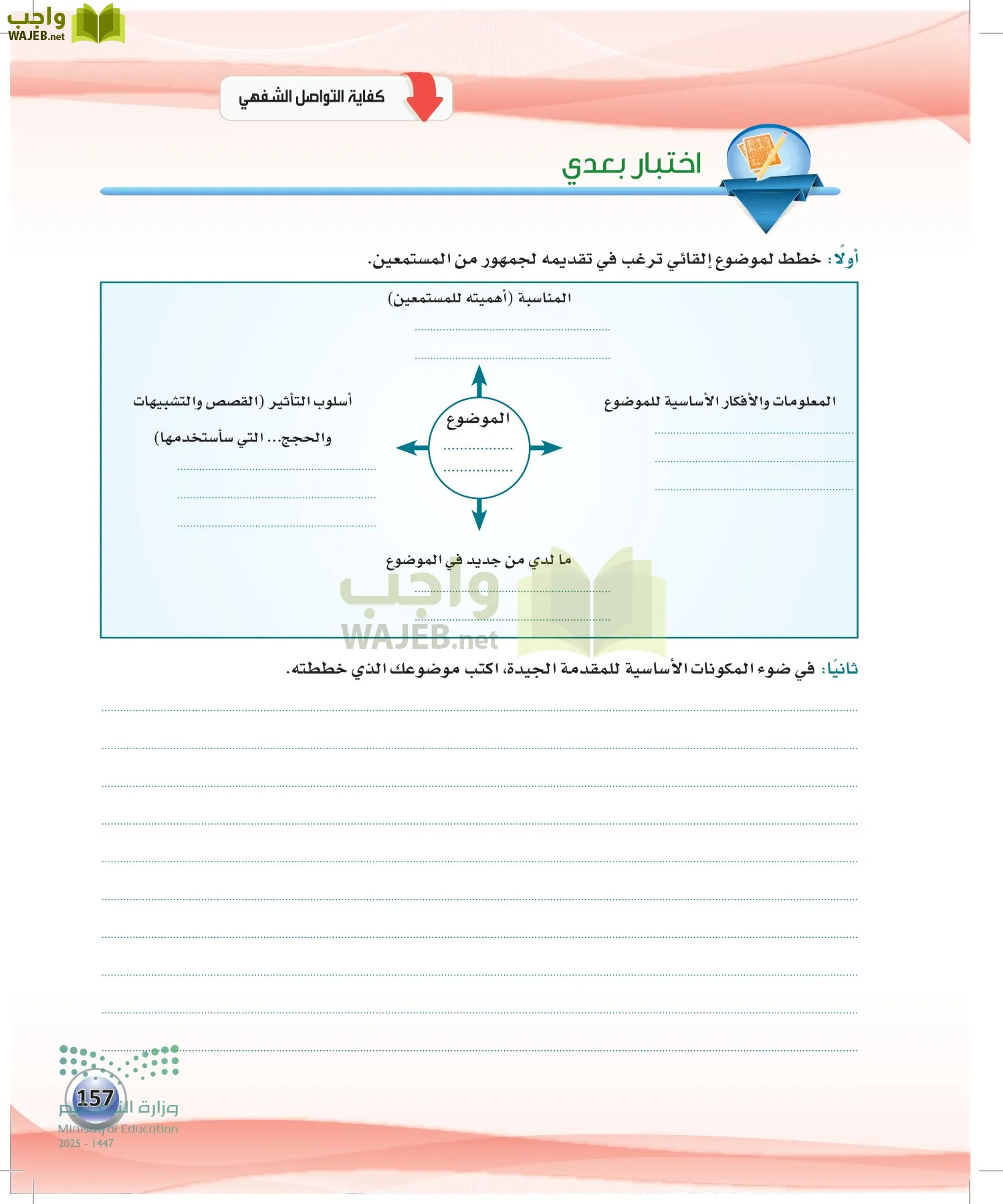 اللغة العربية الكفايات اللغوية2-2 الثاني page-156