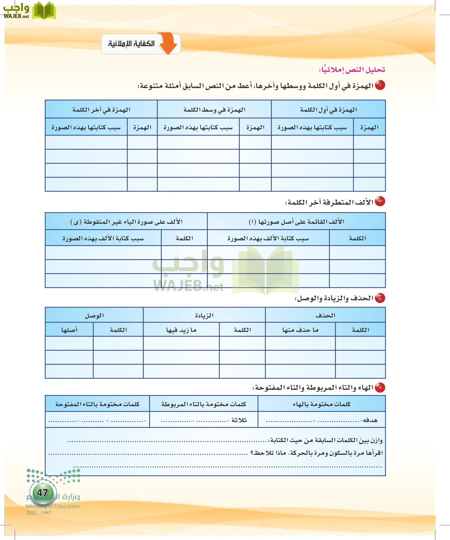 اللغة العربية الكفايات اللغوية2-2 الثاني page-46
