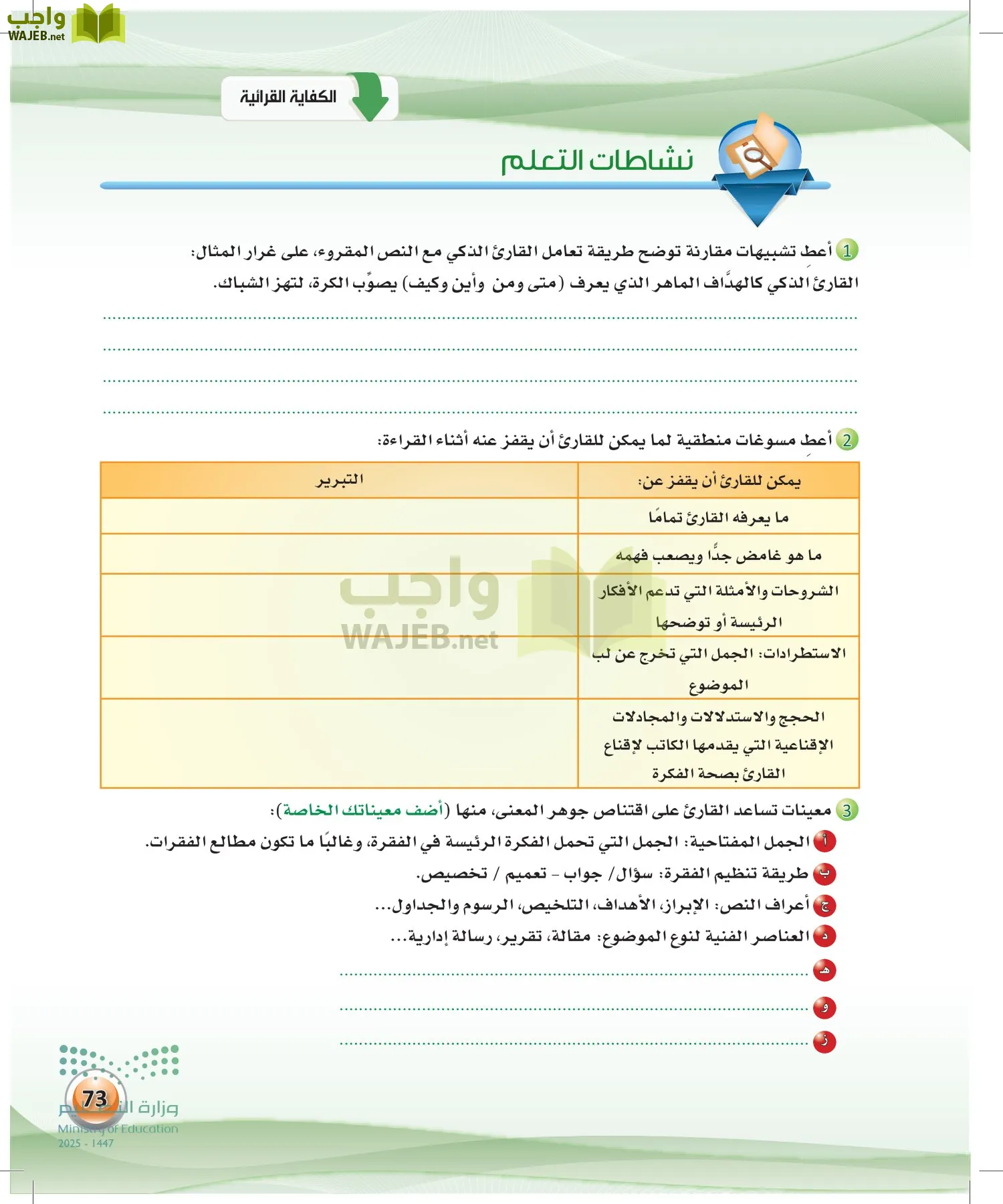 اللغة العربية الكفايات اللغوية2-2 الثاني page-72