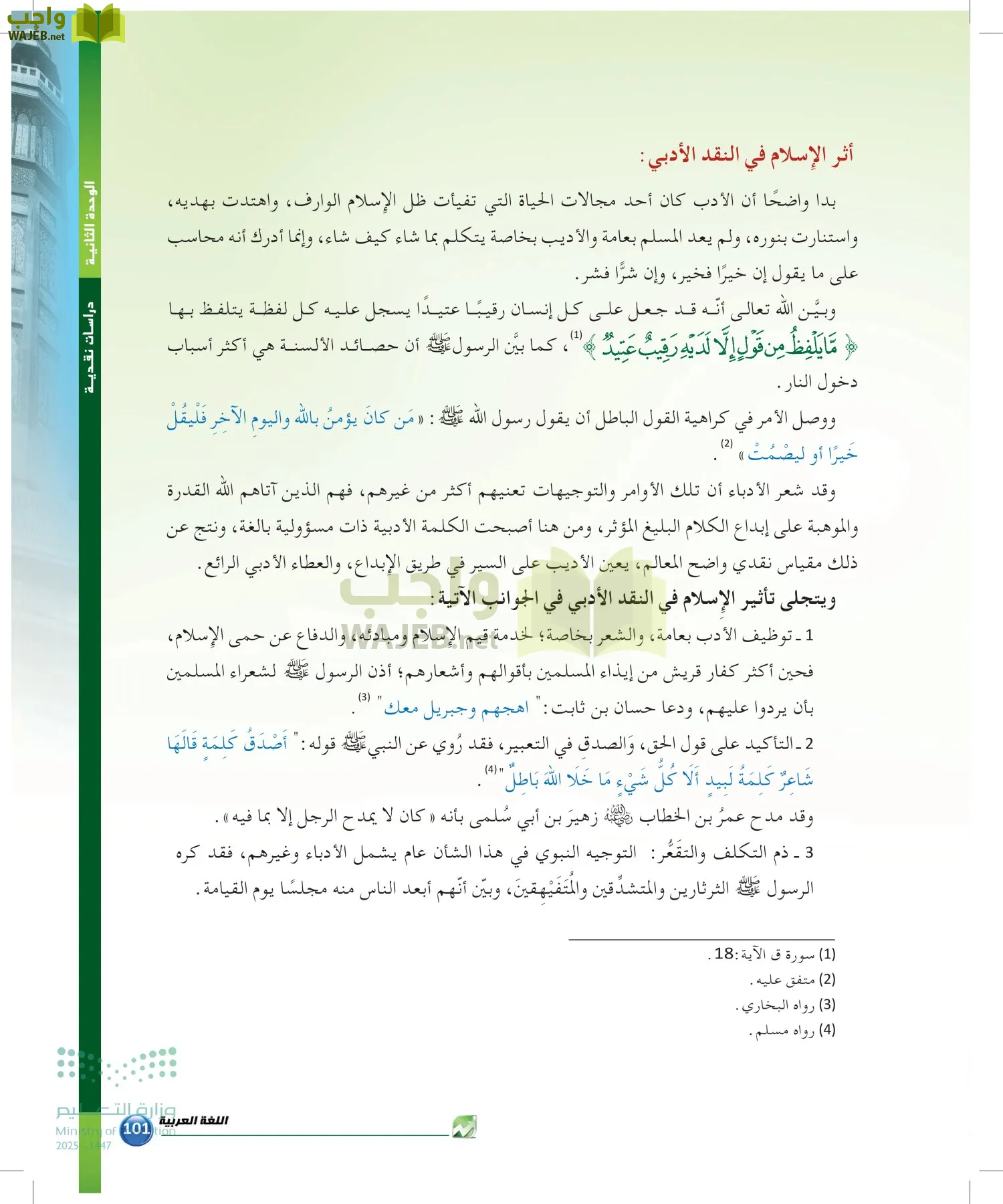 الدراسات البلاغية والنقدية page-100