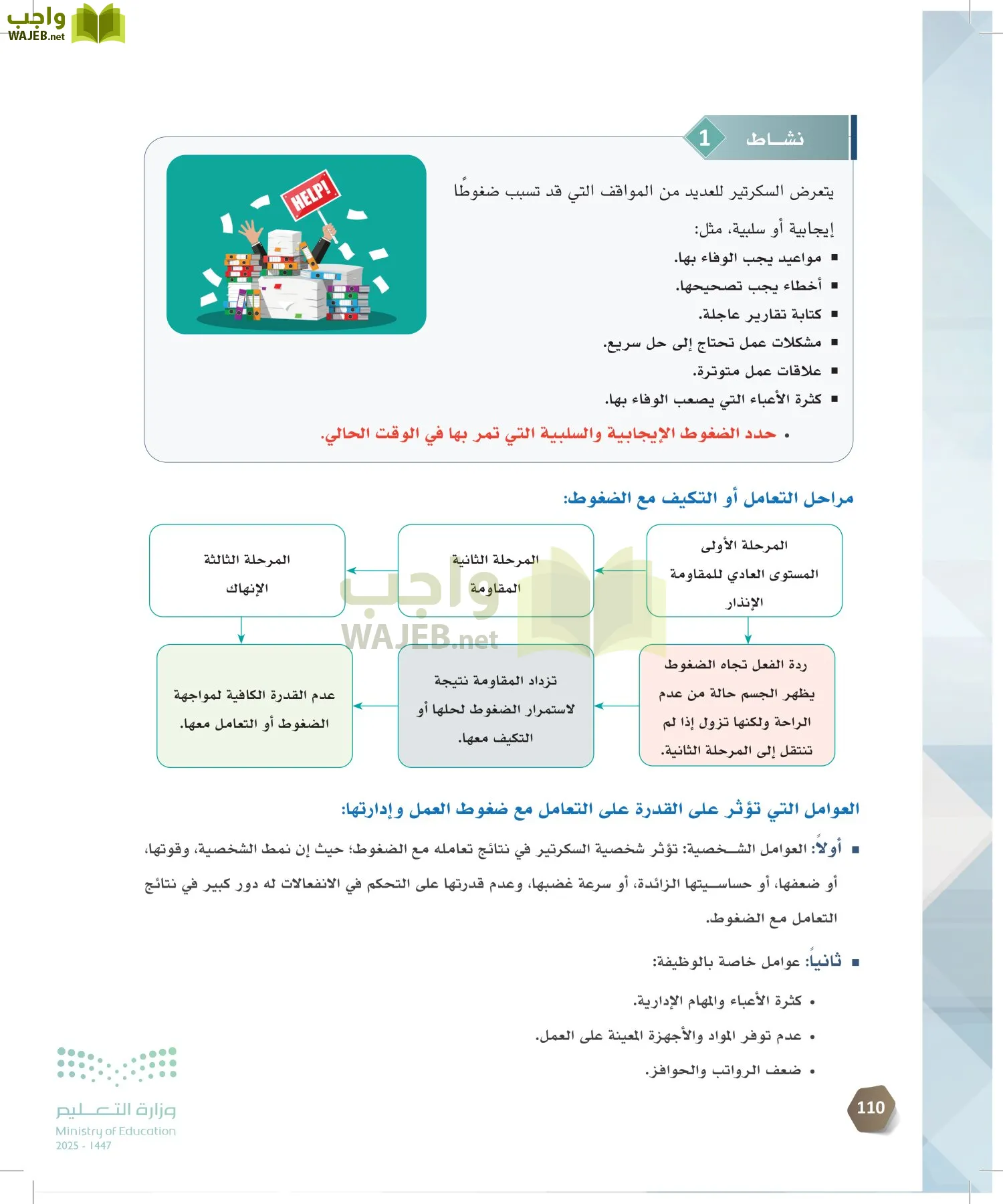 السكرتارية والإدارة المكتبية page-109