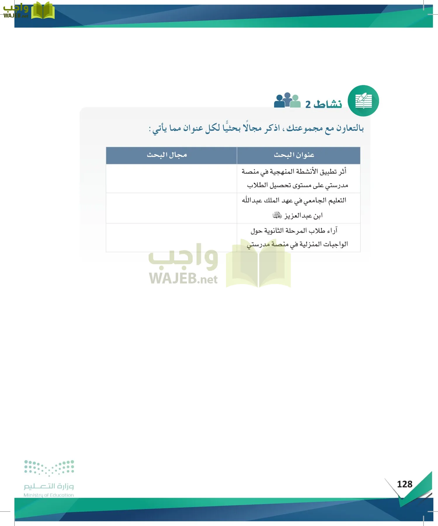 البحث والمصادر المعلومات page-127