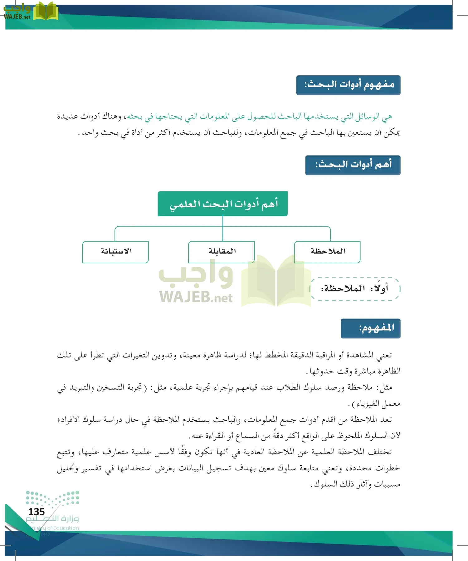 البحث والمصادر المعلومات page-134