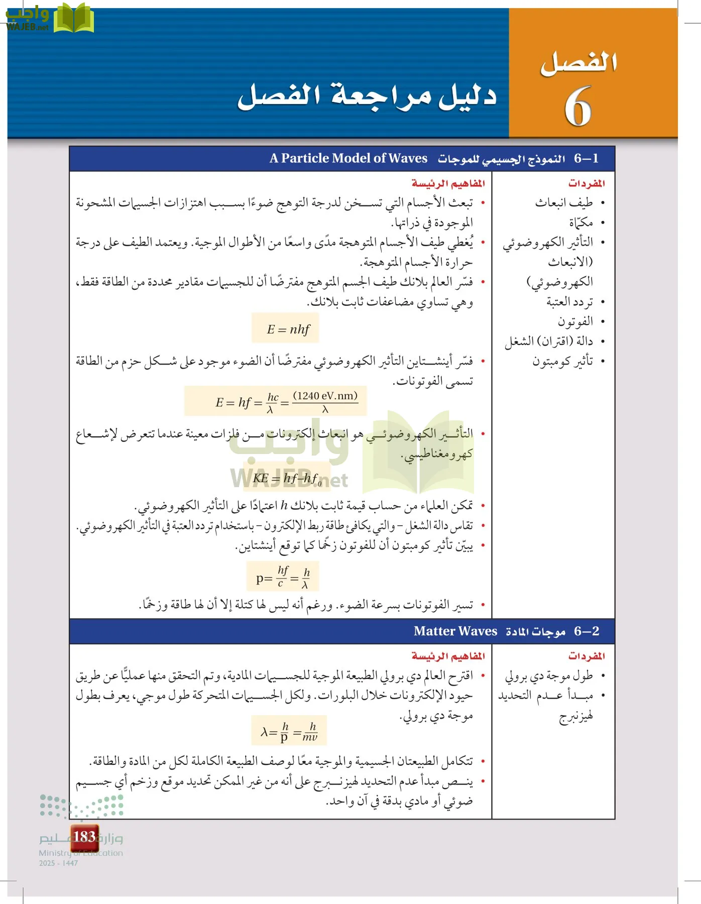 الفيزياء 2-3  الفصل الثاني page-182